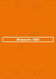 Brasserie 1885 menu