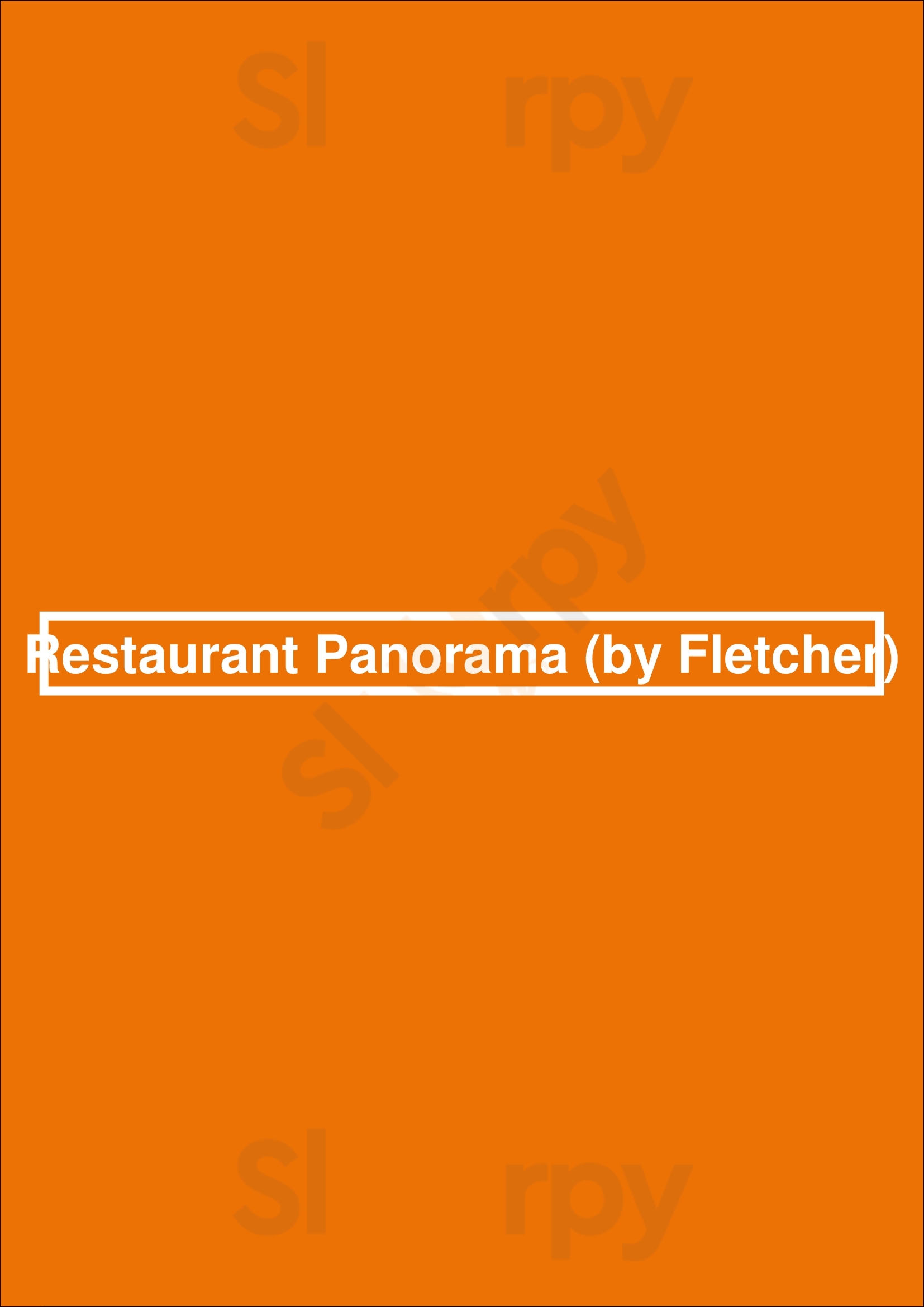 Restaurant Panorama (by Fletcher) Berg en Dal Menu - 1