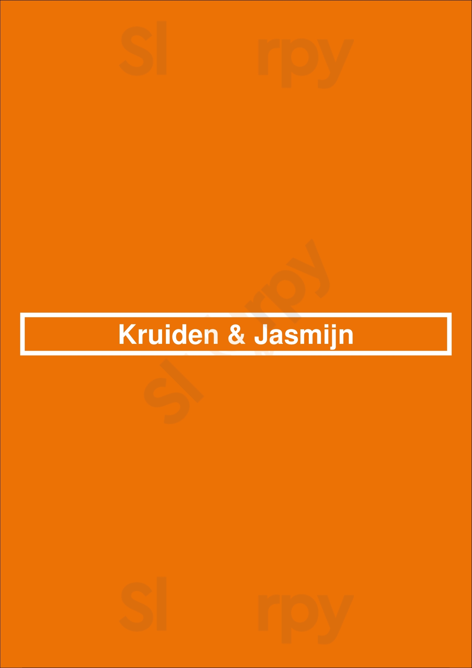 Kruiden & Jasmijn Woudrichem Menu - 1