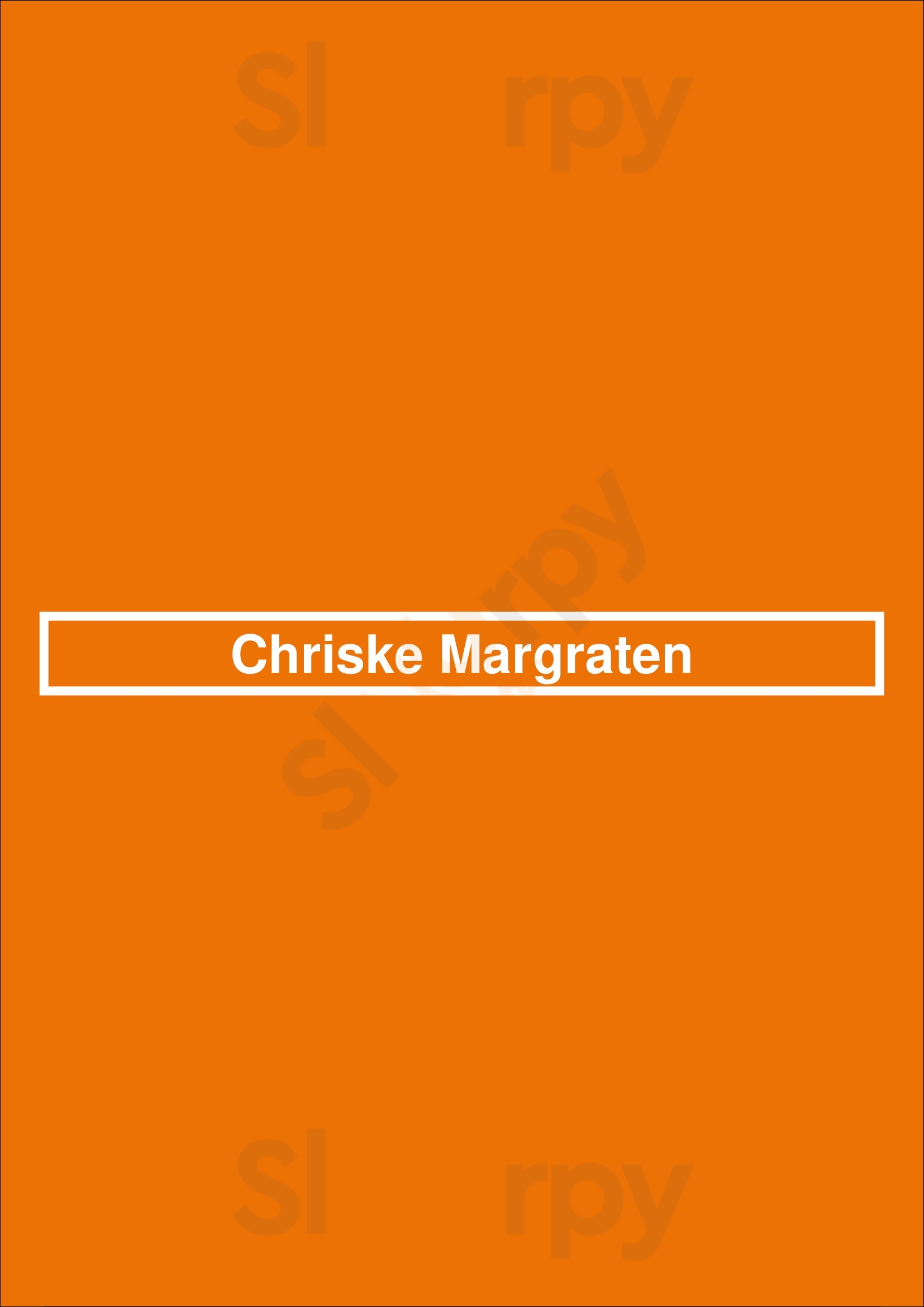 Chriske Margraten Margraten Menu - 1