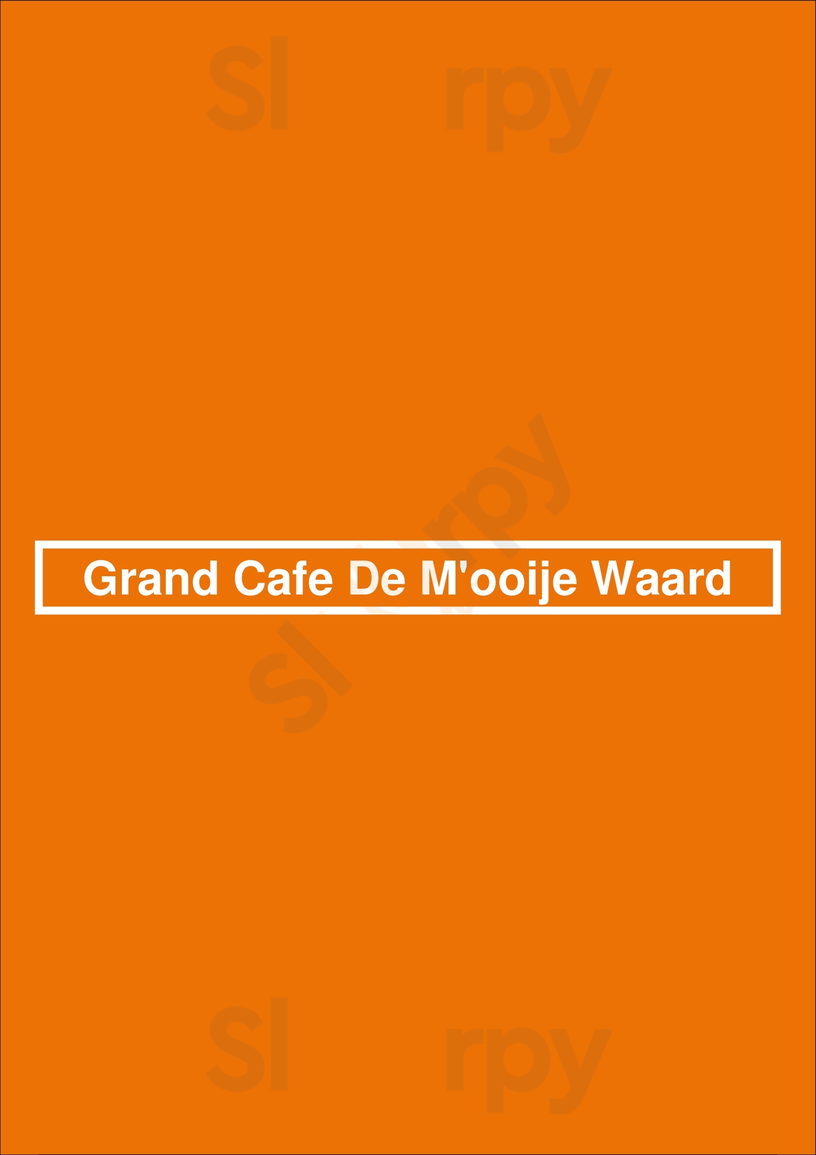 Grand Cafe De M'ooije Waard Millingen aan de Rijn Menu - 1
