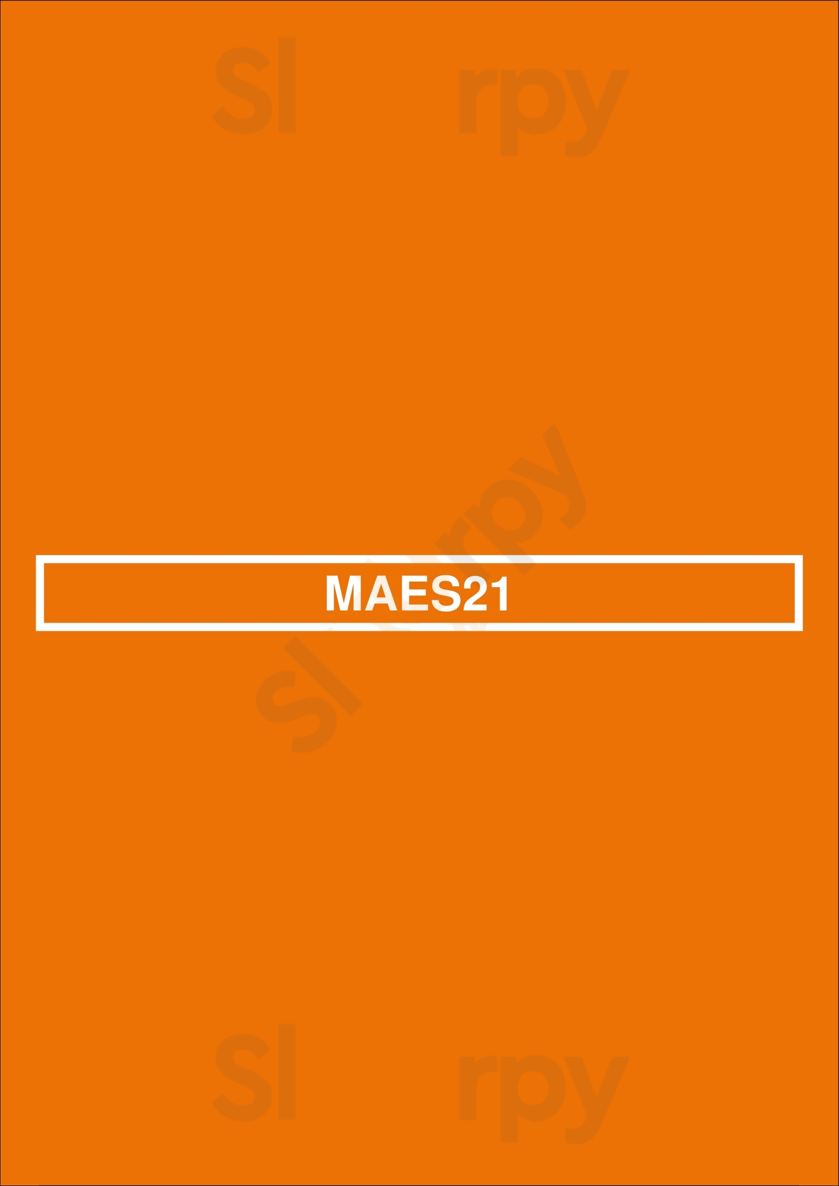 Maes21 Baarlo Menu - 1