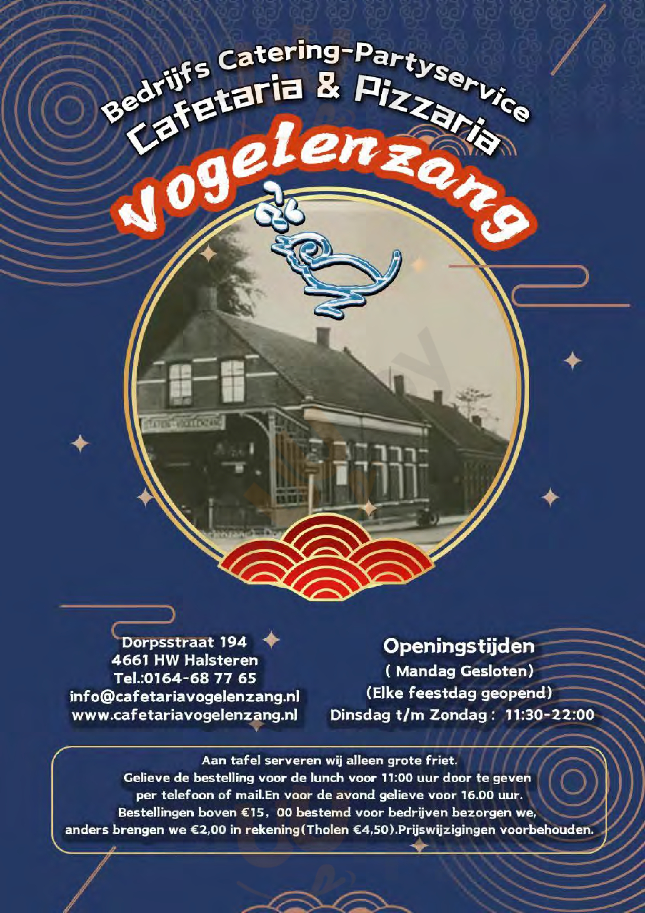 Cafetaria Vogelenzang Halsteren Menu - 1