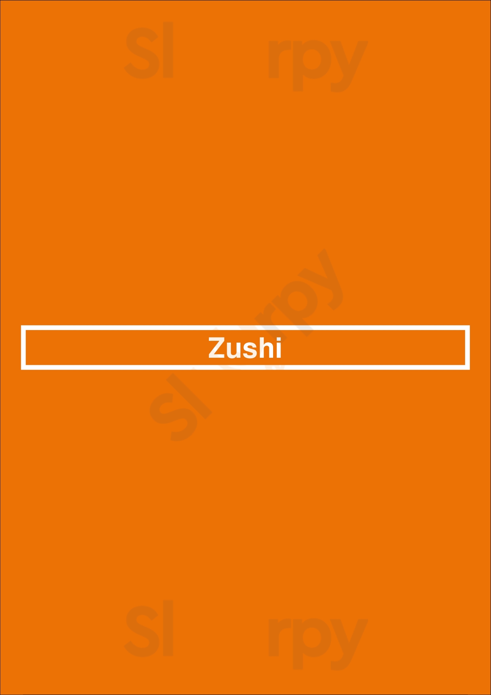 Zushi Amsterdam Menu - 1