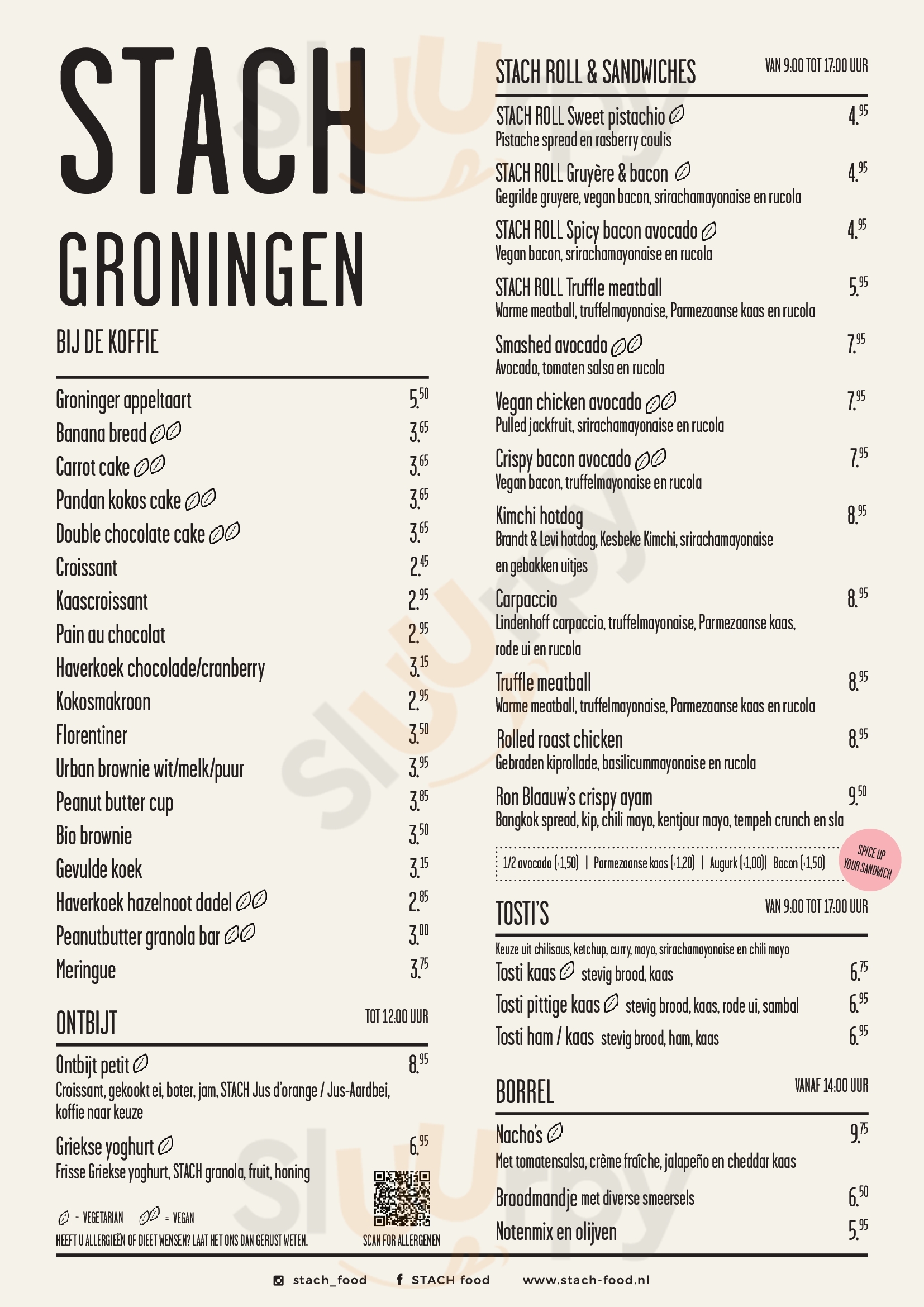 Main Menu - Stach Cafe