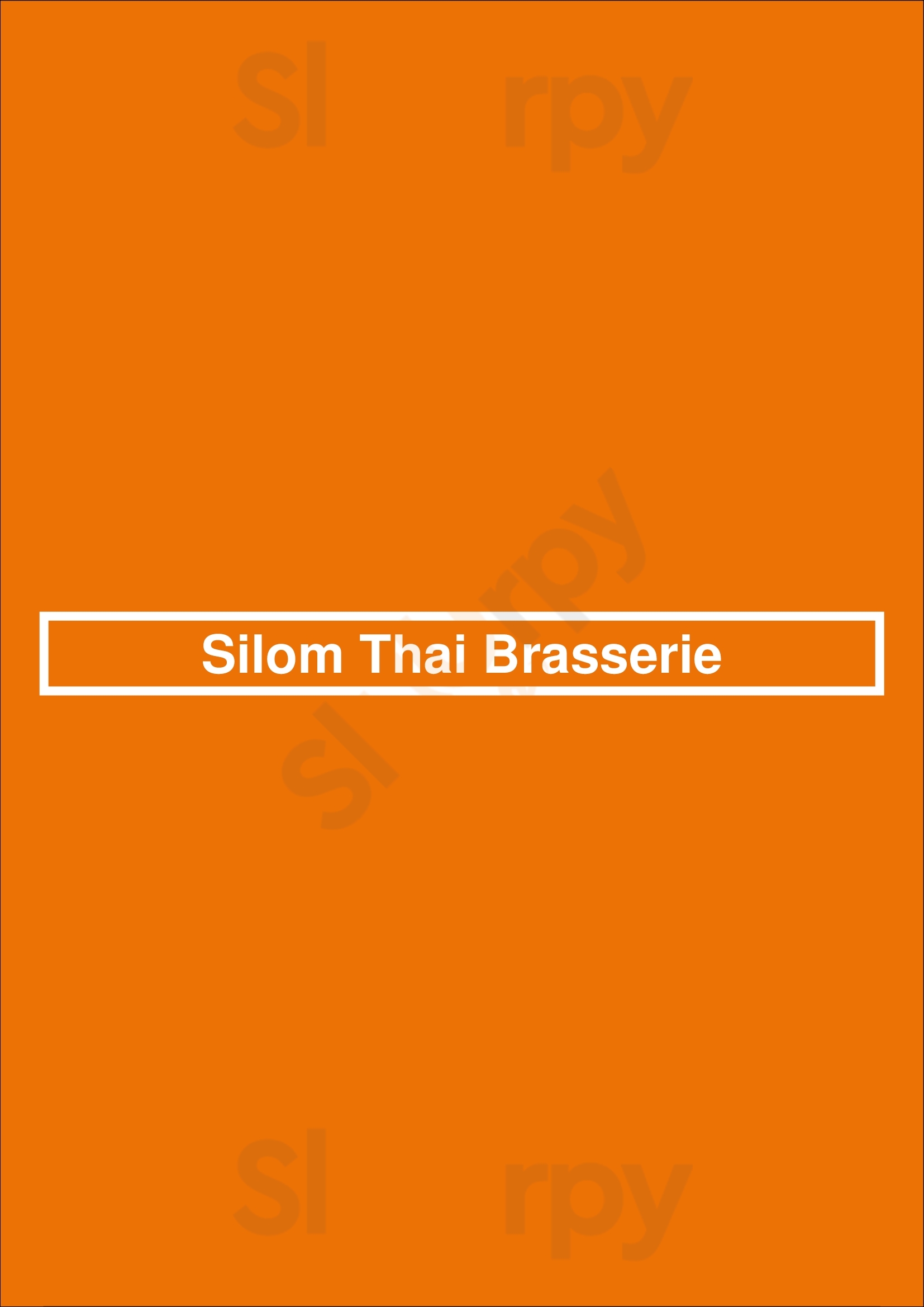 Silom Thai Brasserie Amsterdam Menu - 1