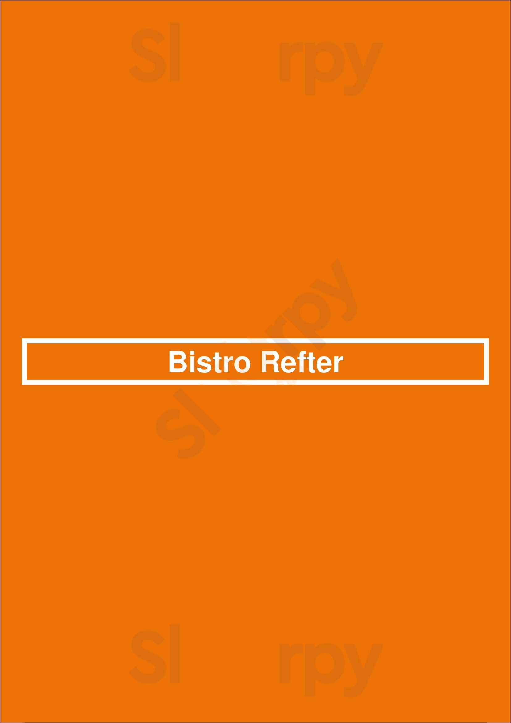 Bistro Refter Winsum Menu - 1