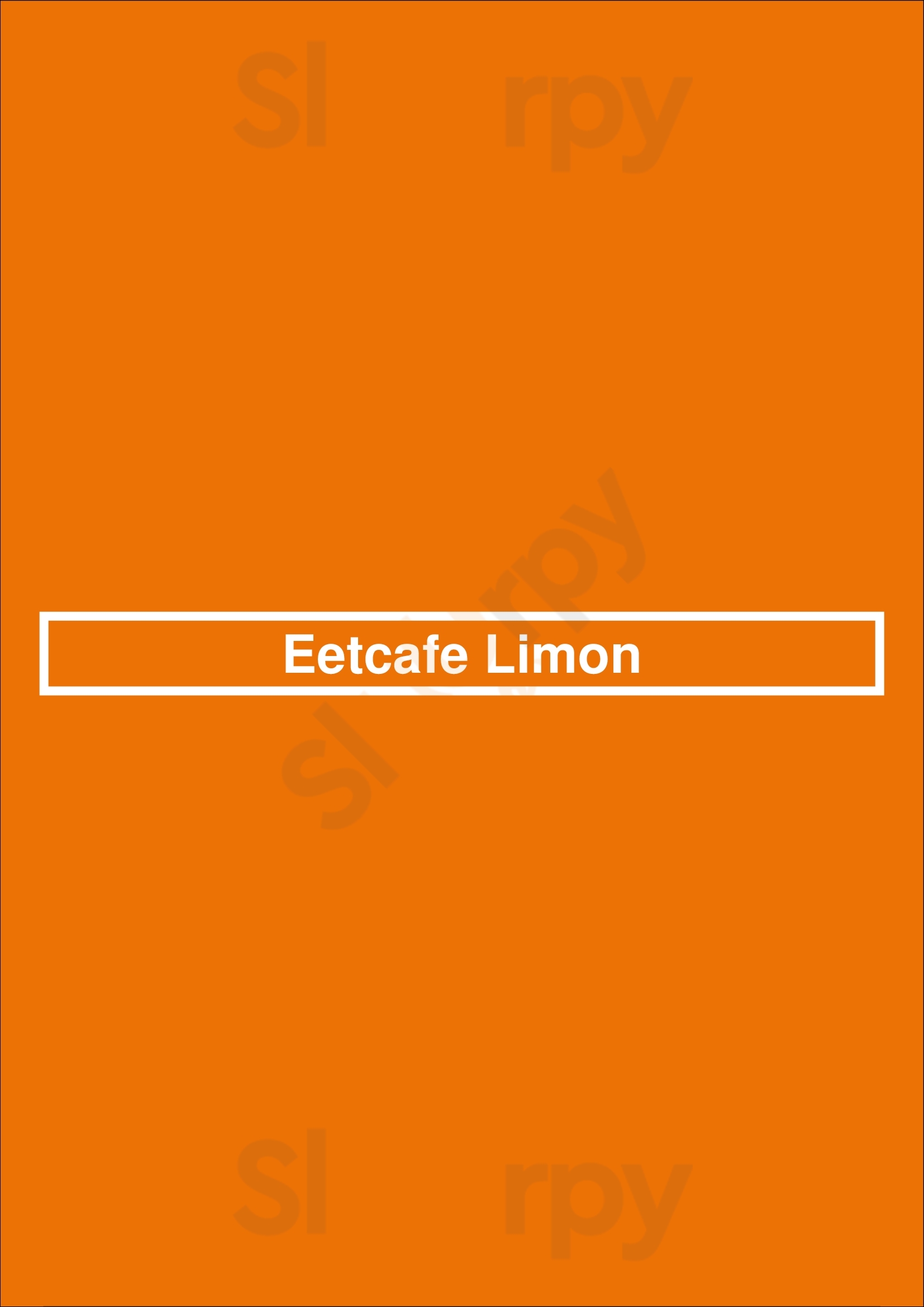 Eetcafe Limon Rotterdam Menu - 1