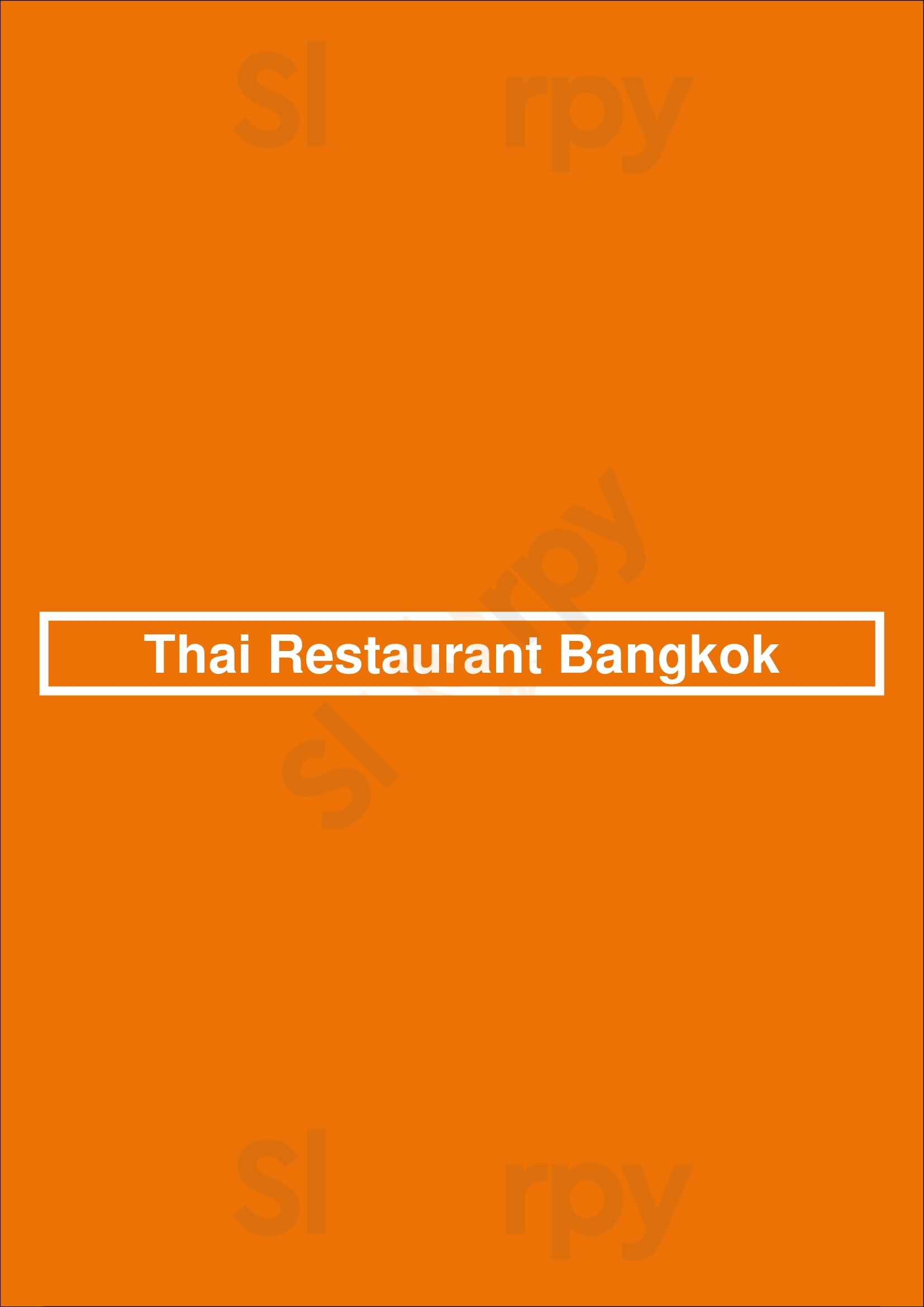 Thai Restaurant Bangkok Amsterdam Menu - 1