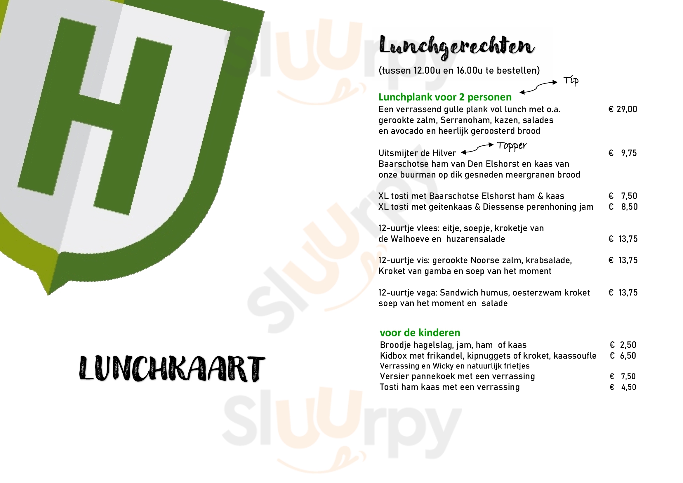 Auberge De Hilver Diessen Menu - 1