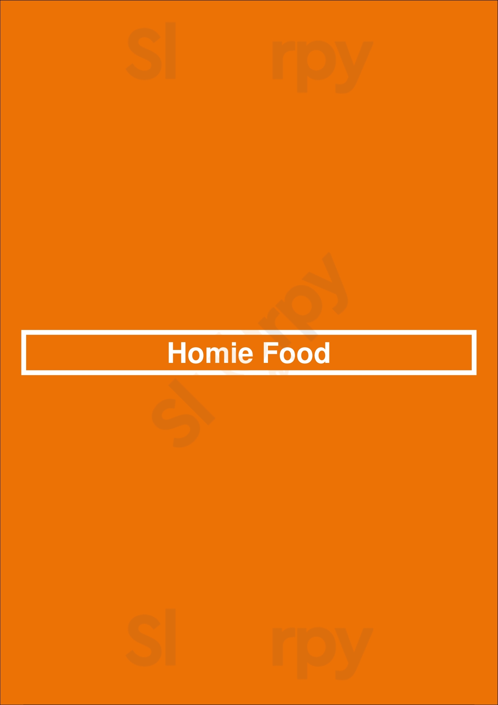Homie Food Rotterdam Menu - 1
