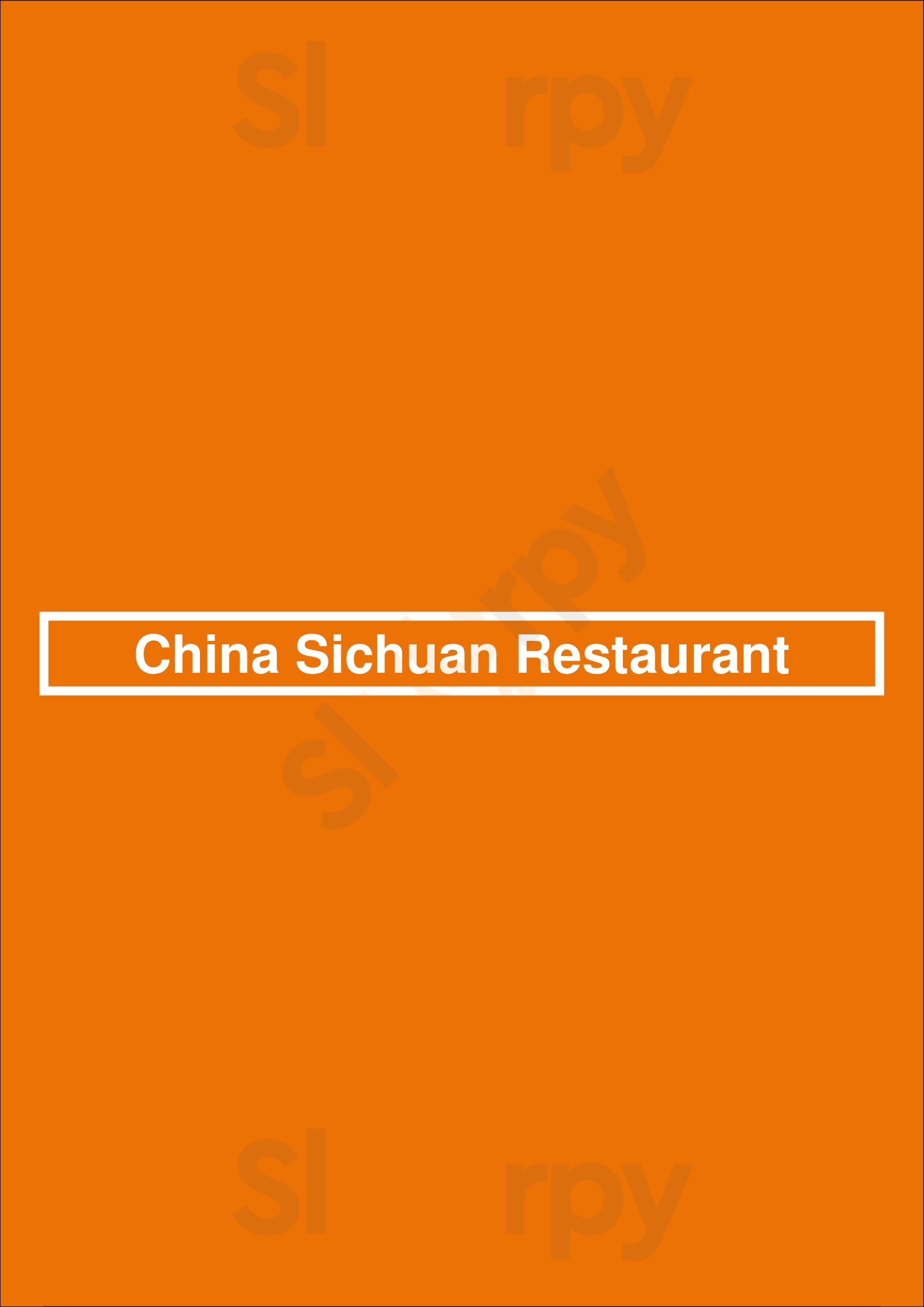 China Sichuan Restaurant Amsterdam Menu - 1