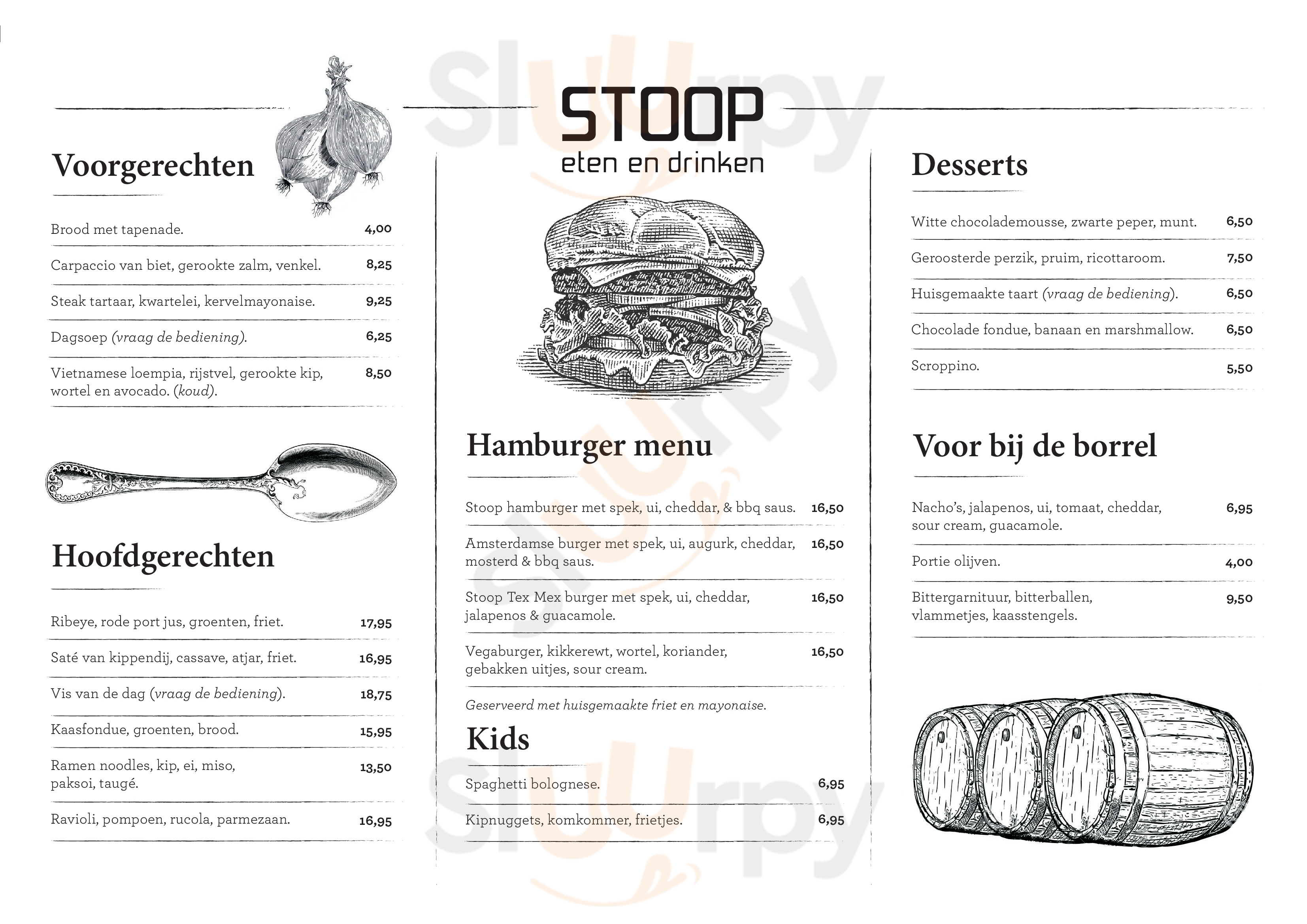 Stoop Eten En Drinken Amsterdam Menu - 1