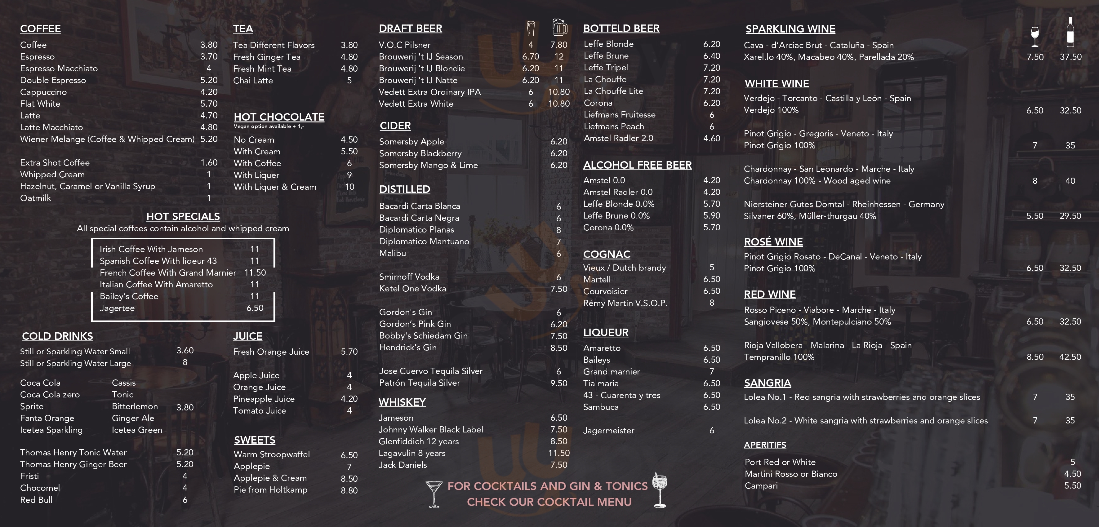 Voc Café Amsterdam Menu - 1