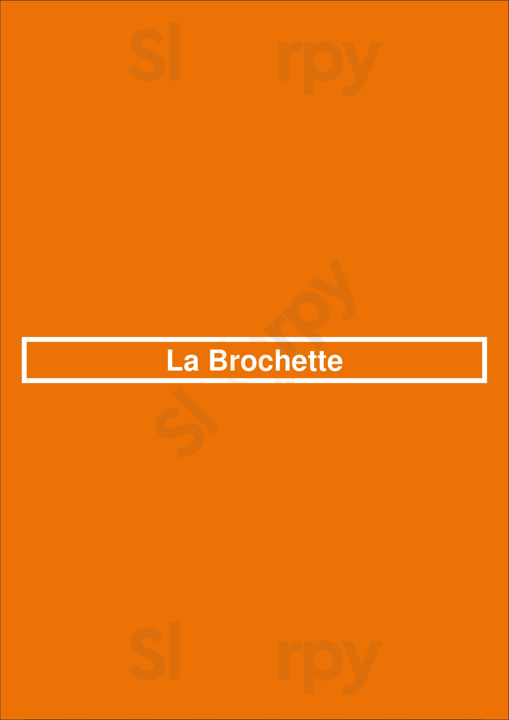 La Brochette Amsterdam Menu - 1
