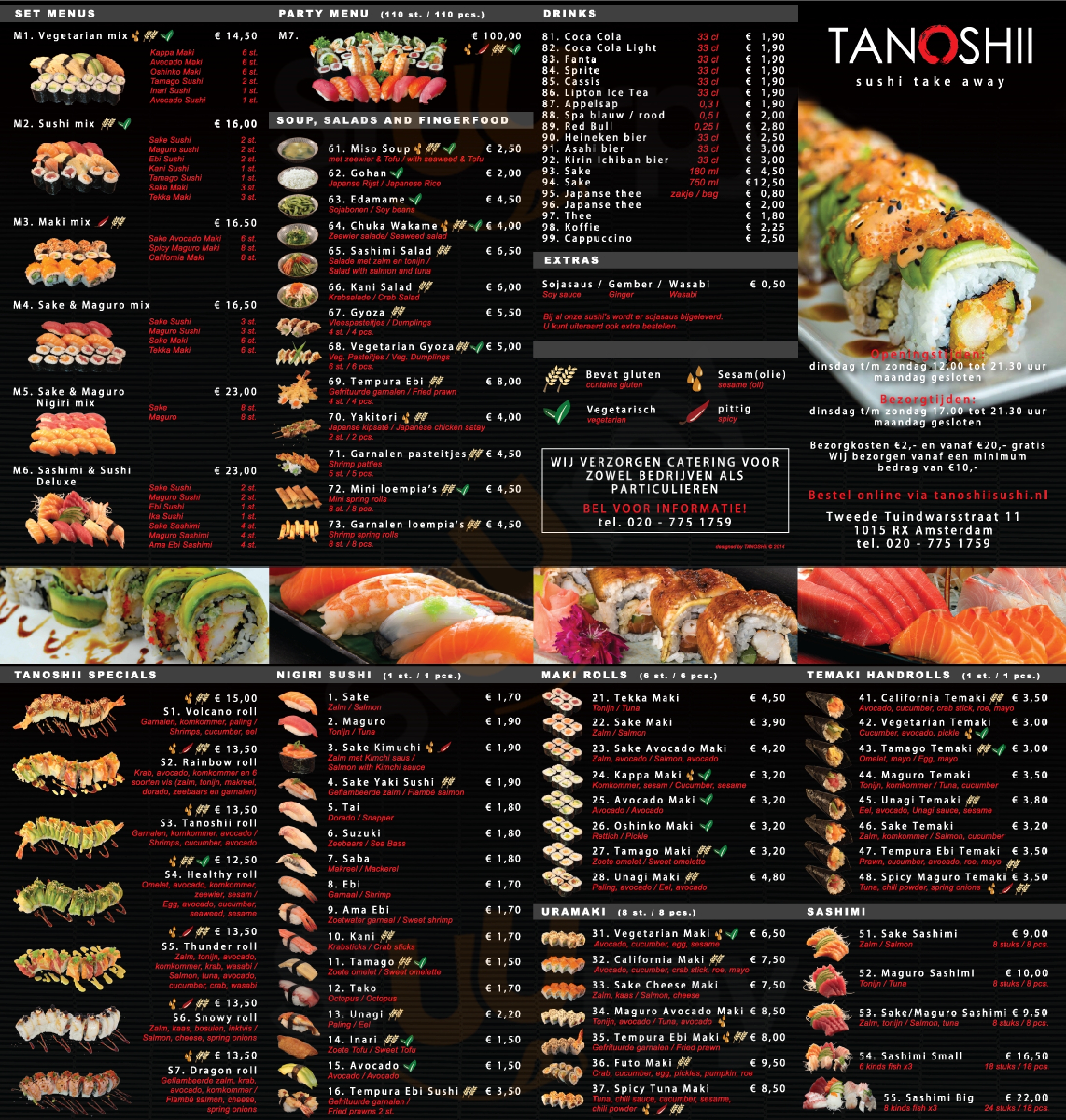 Tanoshii Sushi Amsterdam Menu - 1