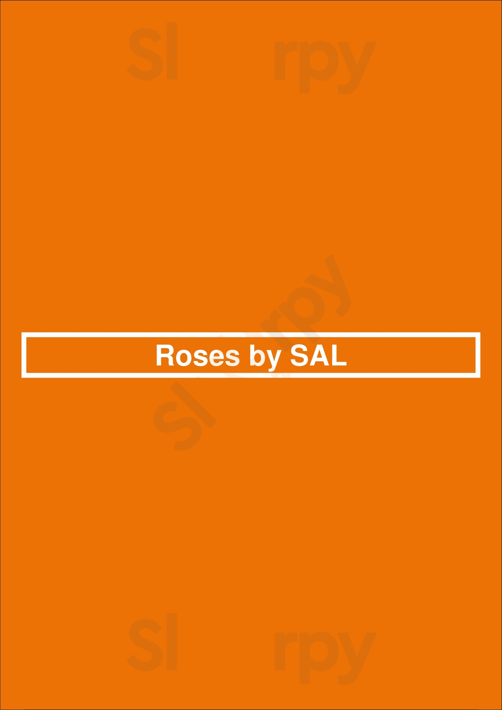 Roses By Sal Amsterdam Menu - 1