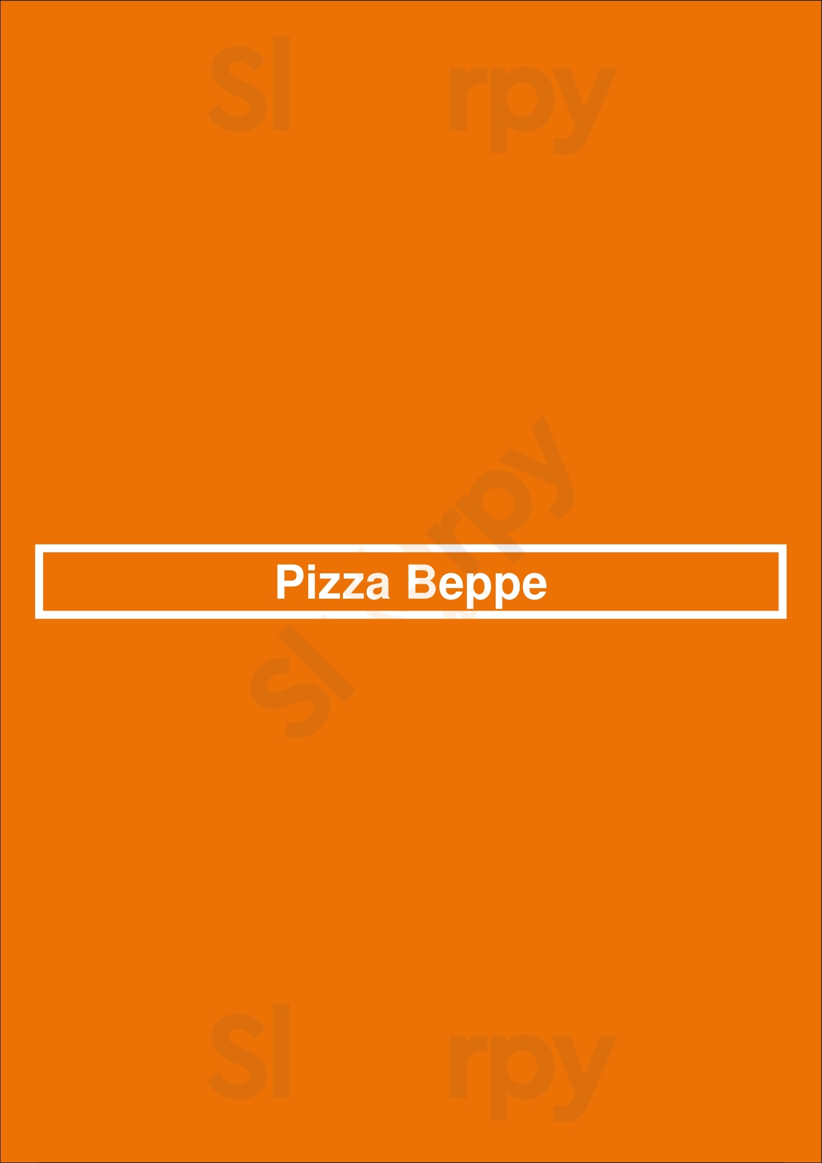 Pizza Beppe Amsterdam Menu - 1