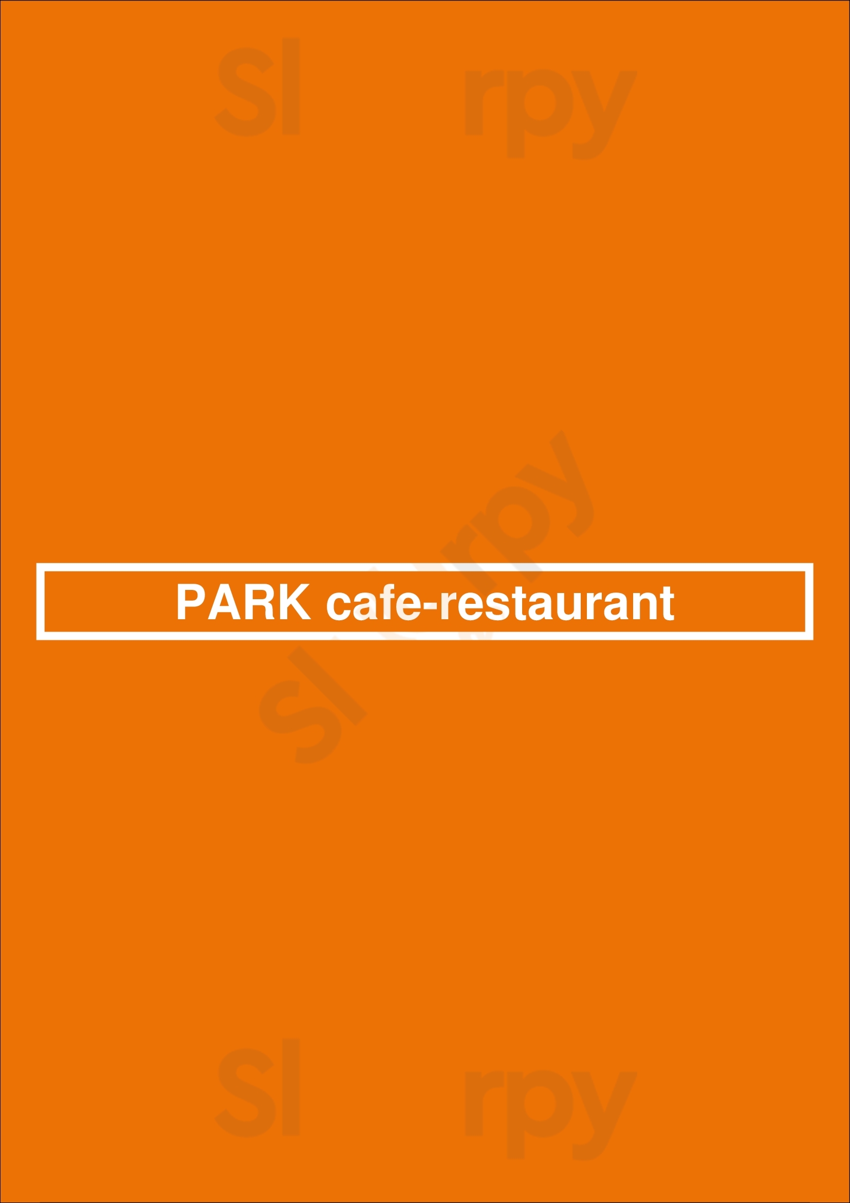 Park Cafe-restaurant Amsterdam Menu - 1