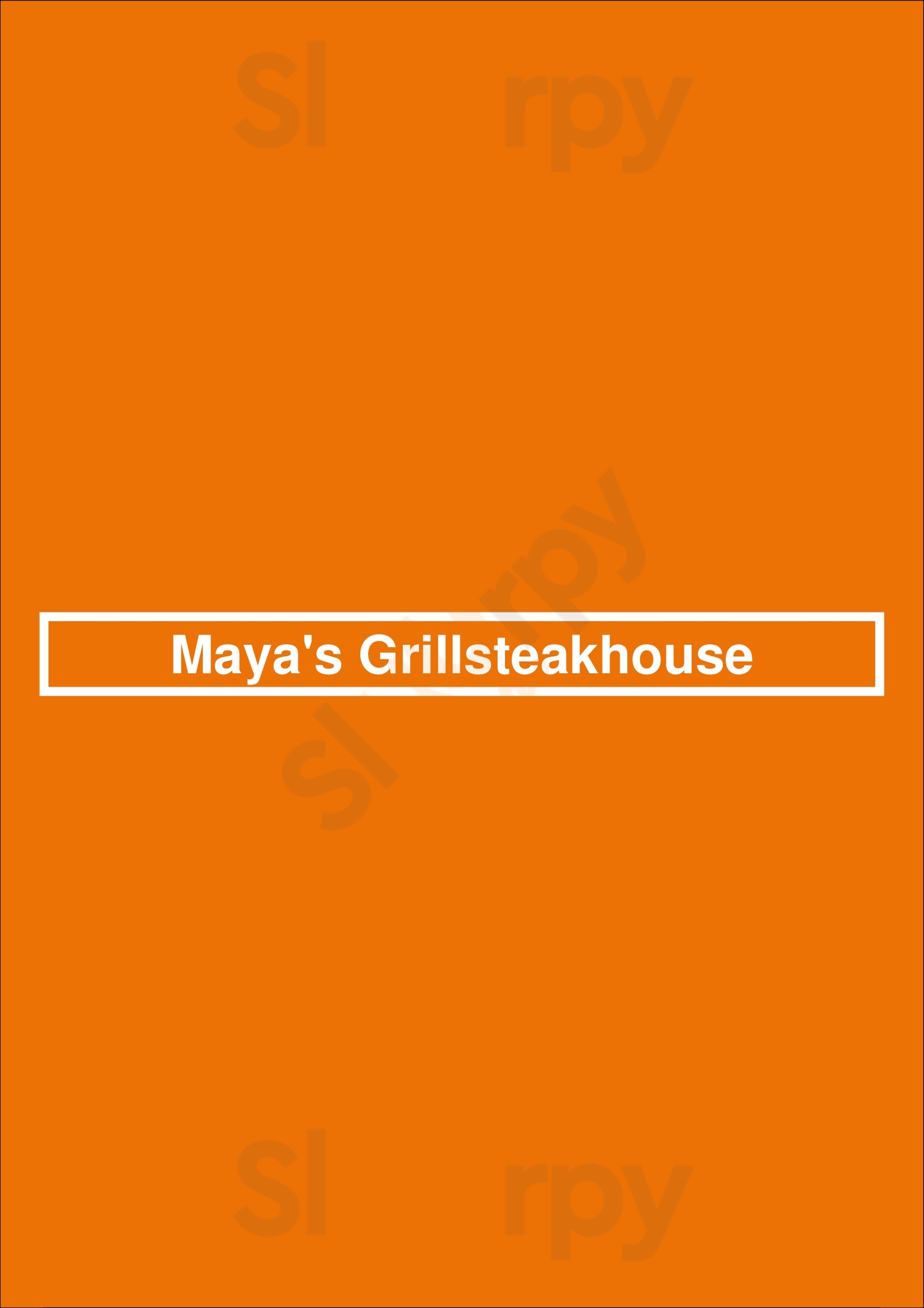 Maya's Grillsteakhouse Amsterdam Menu - 1