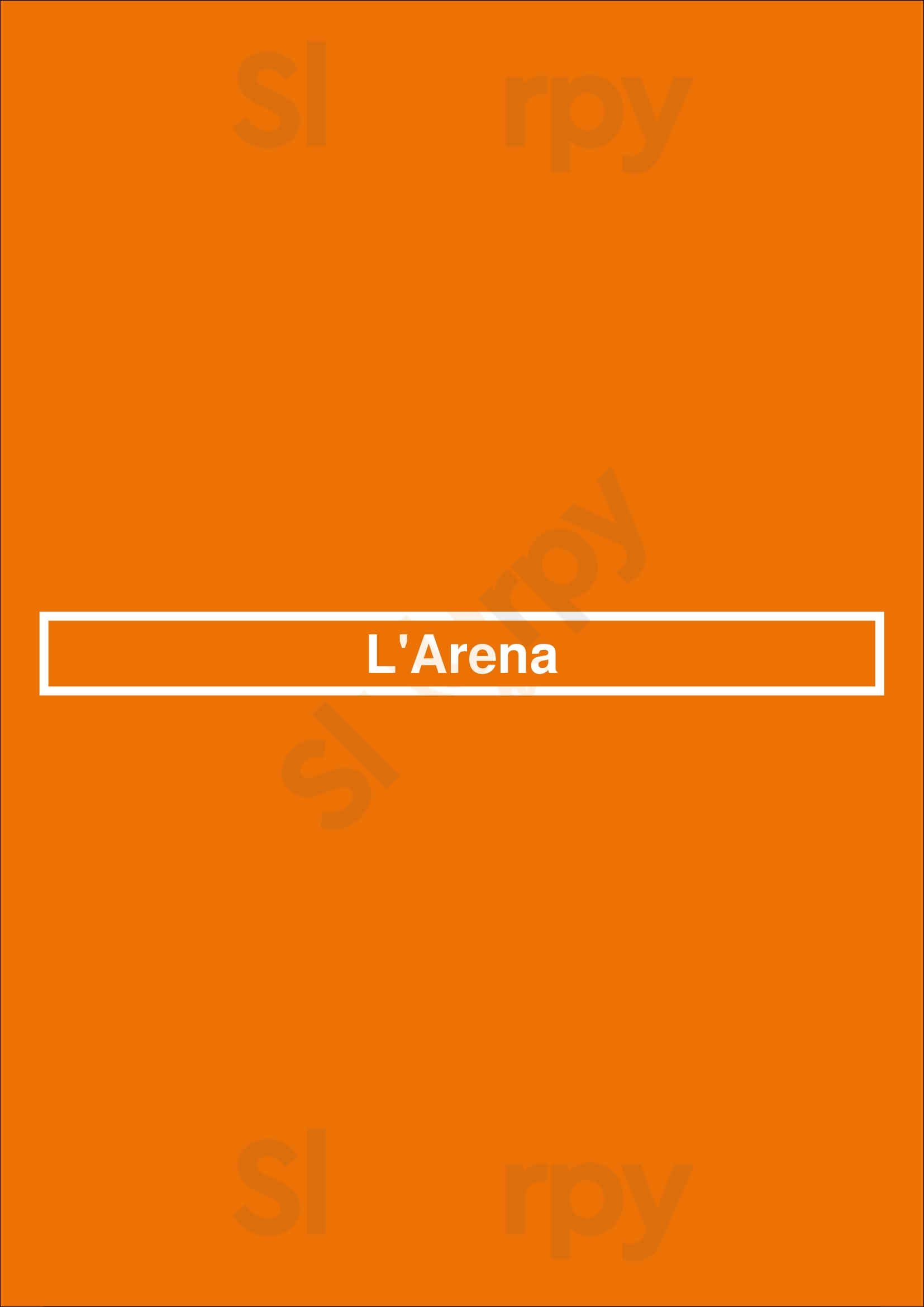 L'arena Amsterdam Menu - 1