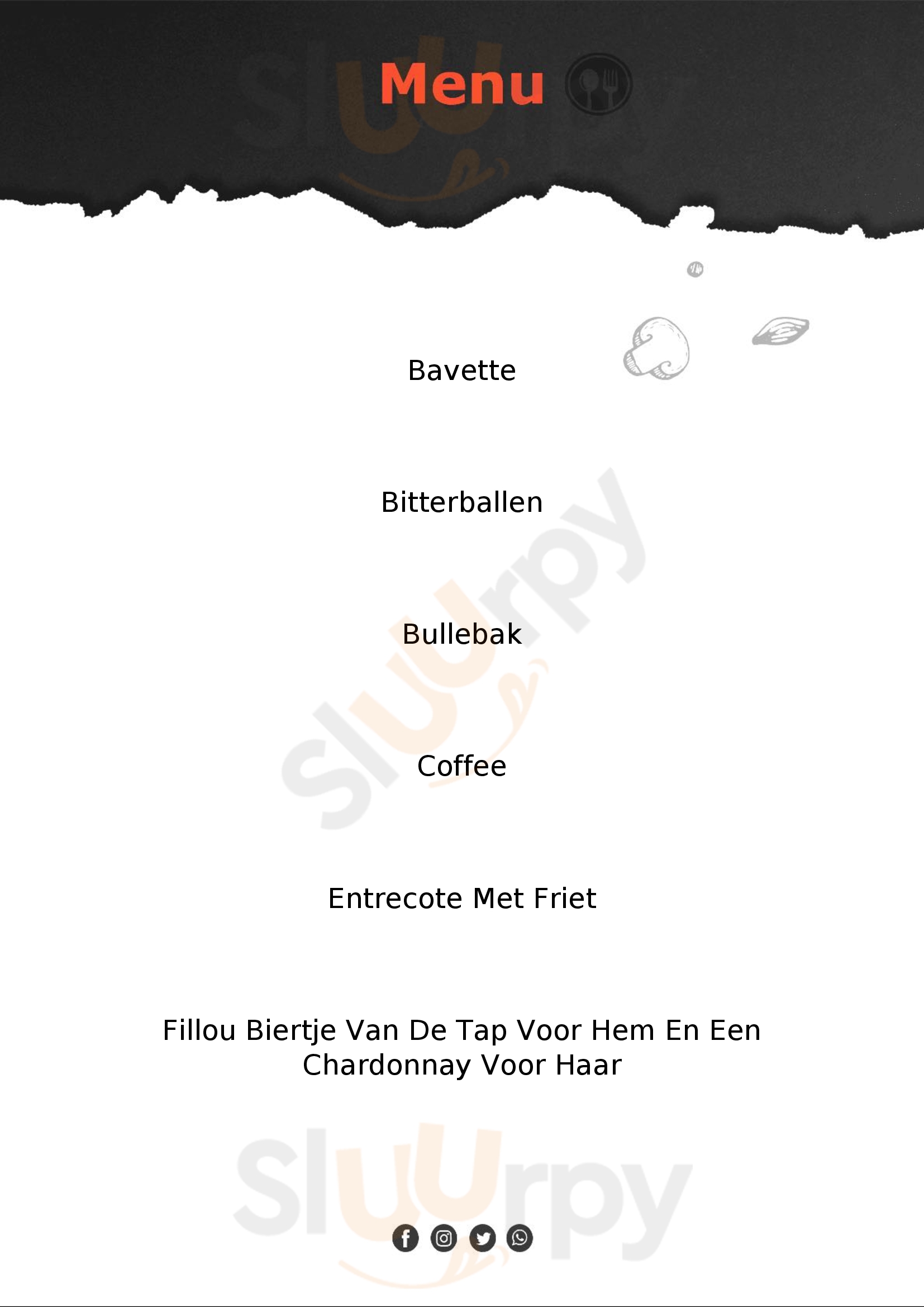 Café-restaurant Hesp Amsterdam Menu - 1
