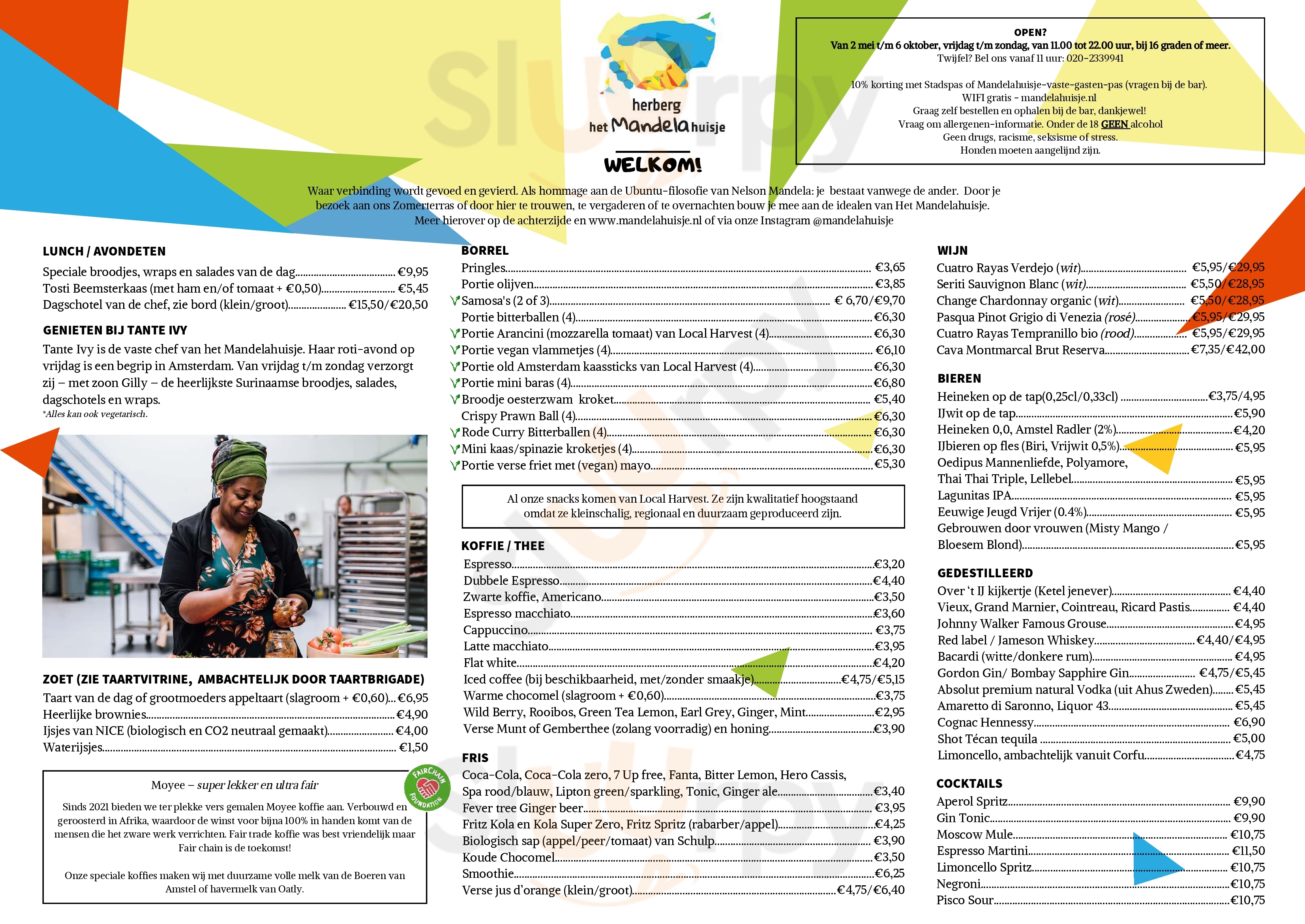 Main Menu - Herberg Het Mandelahuisje