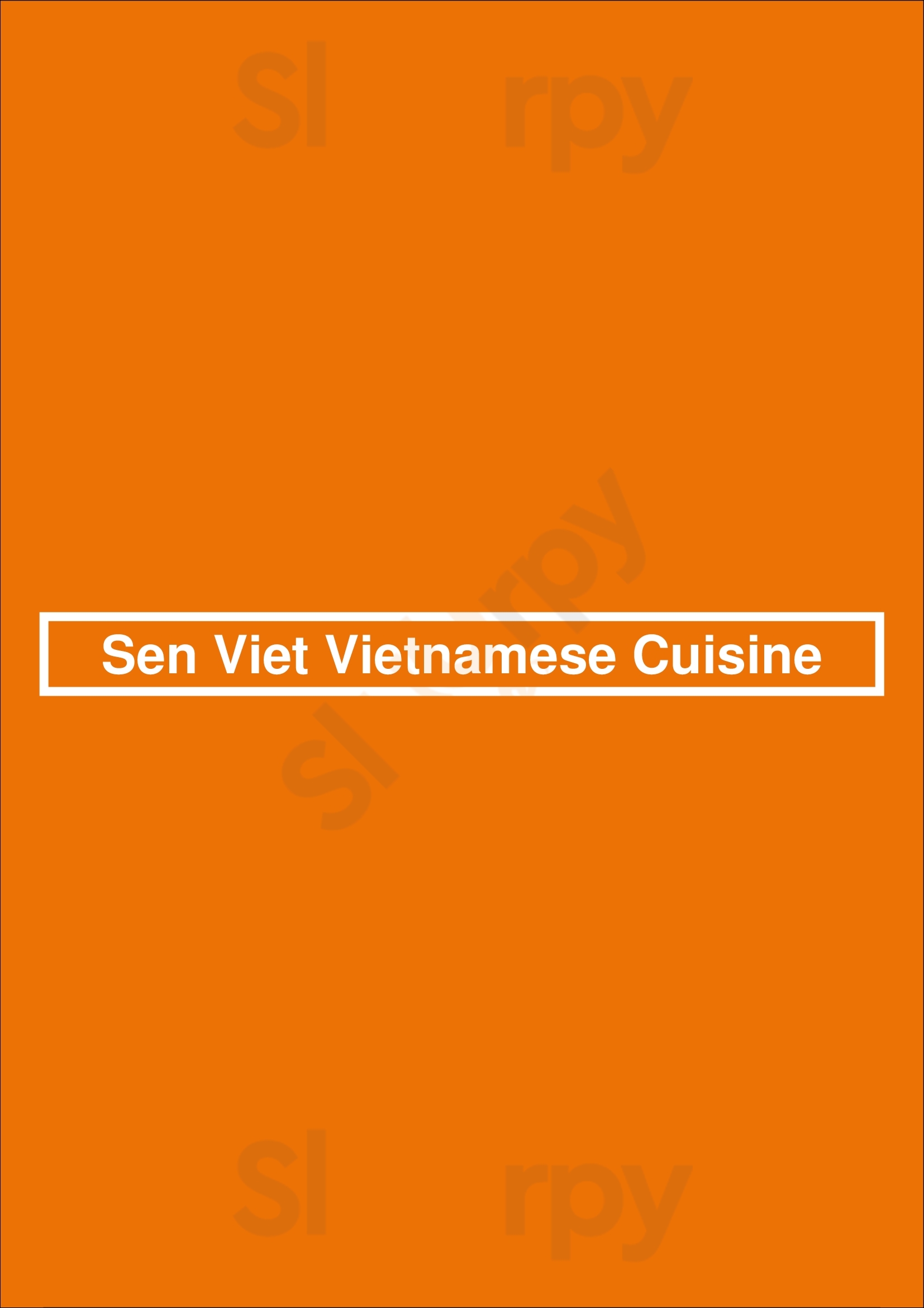 Sen Viet Vietnamese Cuisine Amsterdam Menu - 1