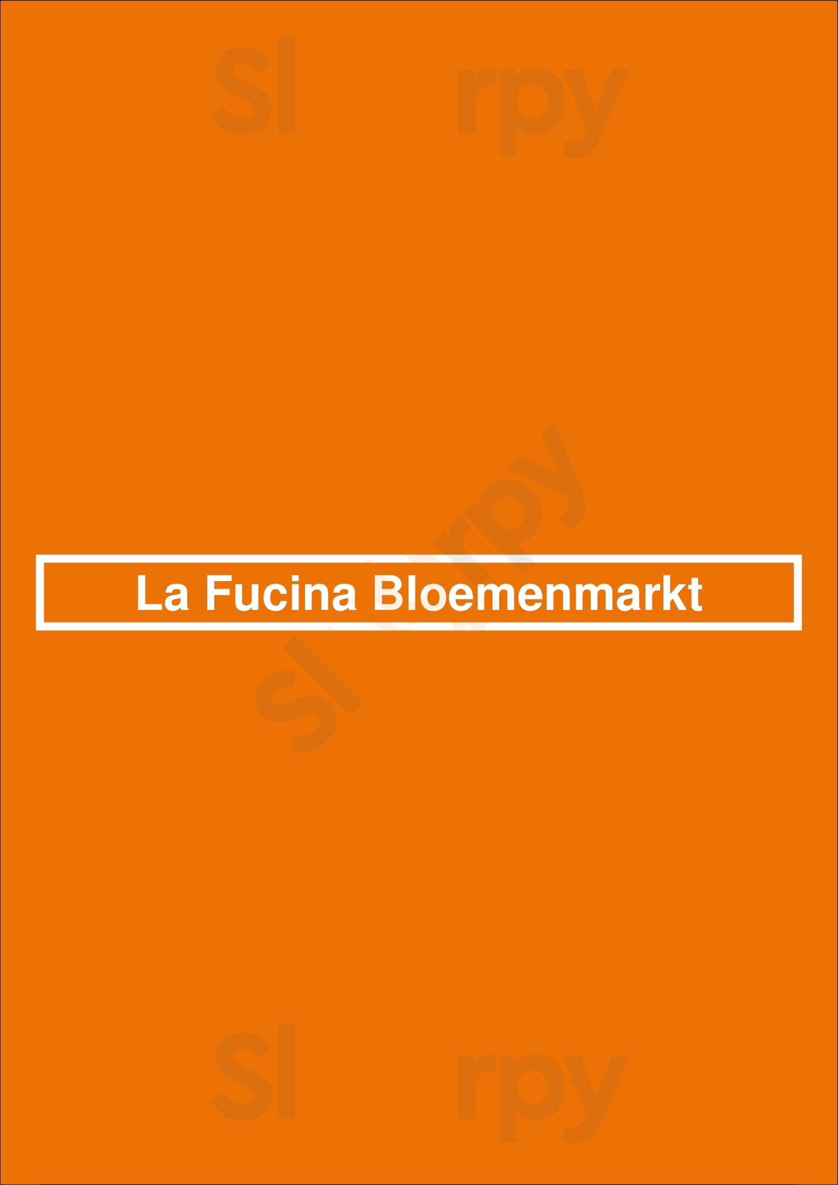 La Fucina Bloemenmarkt Amsterdam Menu - 1