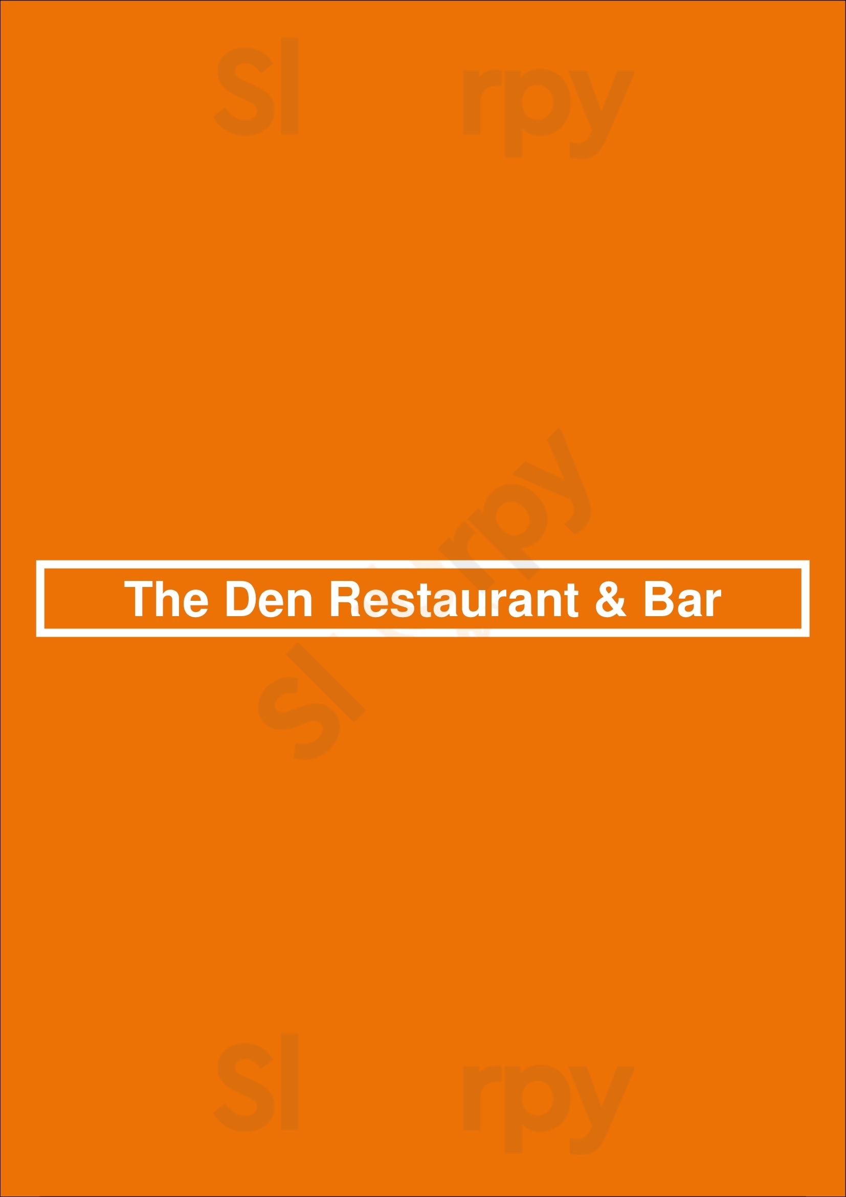 The Den Restaurant & Bar Amsterdam Menu - 1