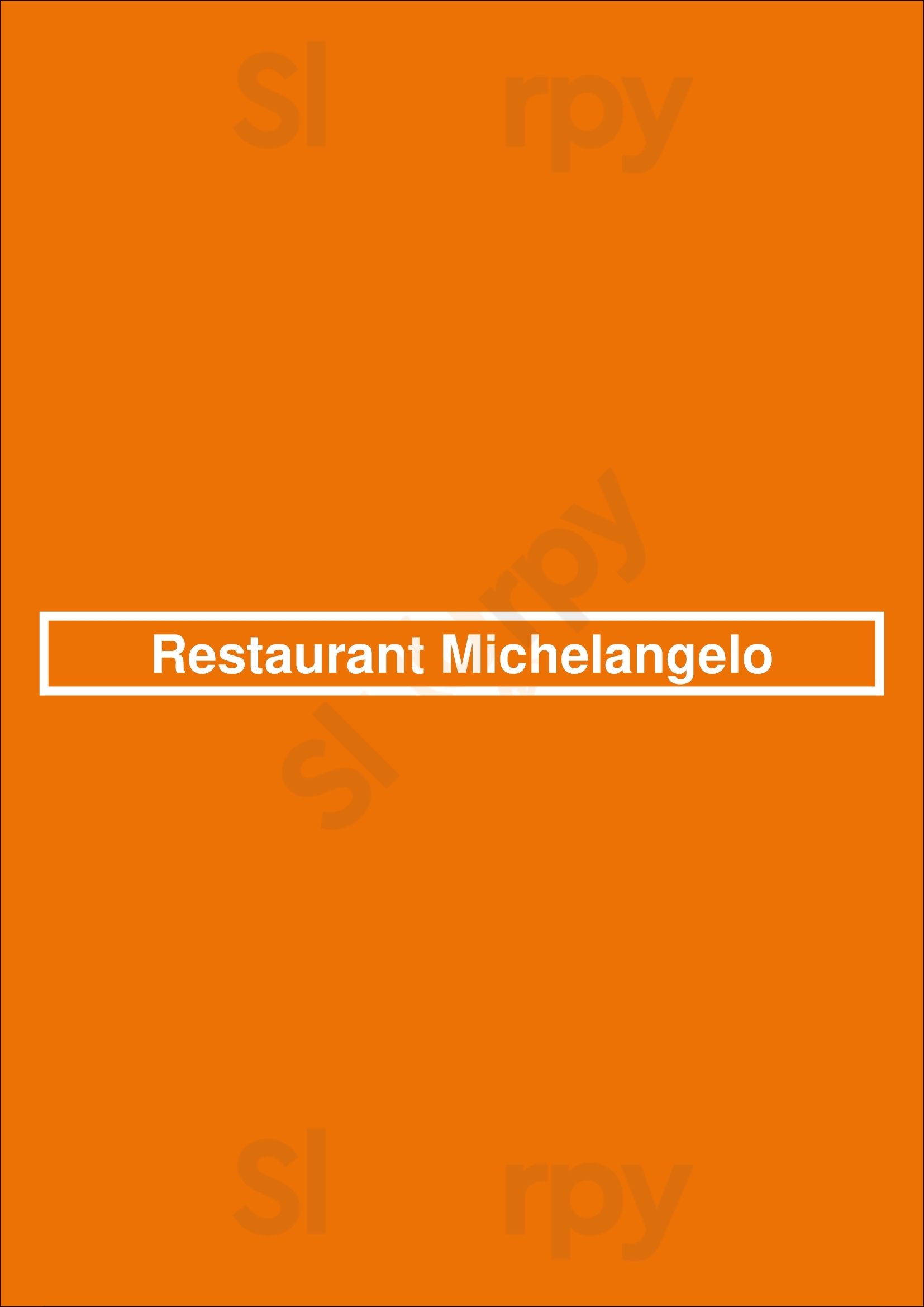 Restaurant Michelangelo Amsterdam Menu - 1