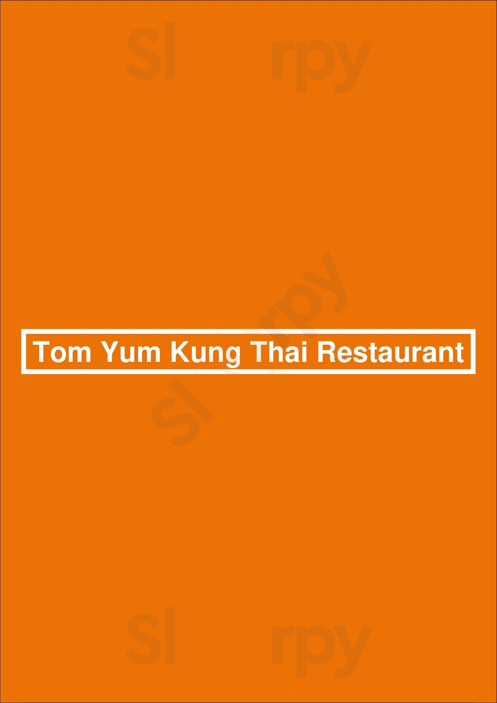 Tom Yum Kung Thai Restaurant Amsterdam Menu - 1
