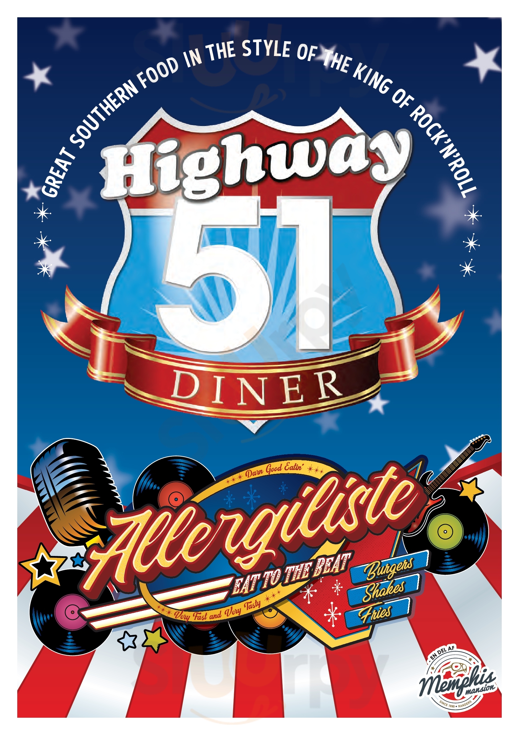 Highway 51 Diner Randers Menu - 1