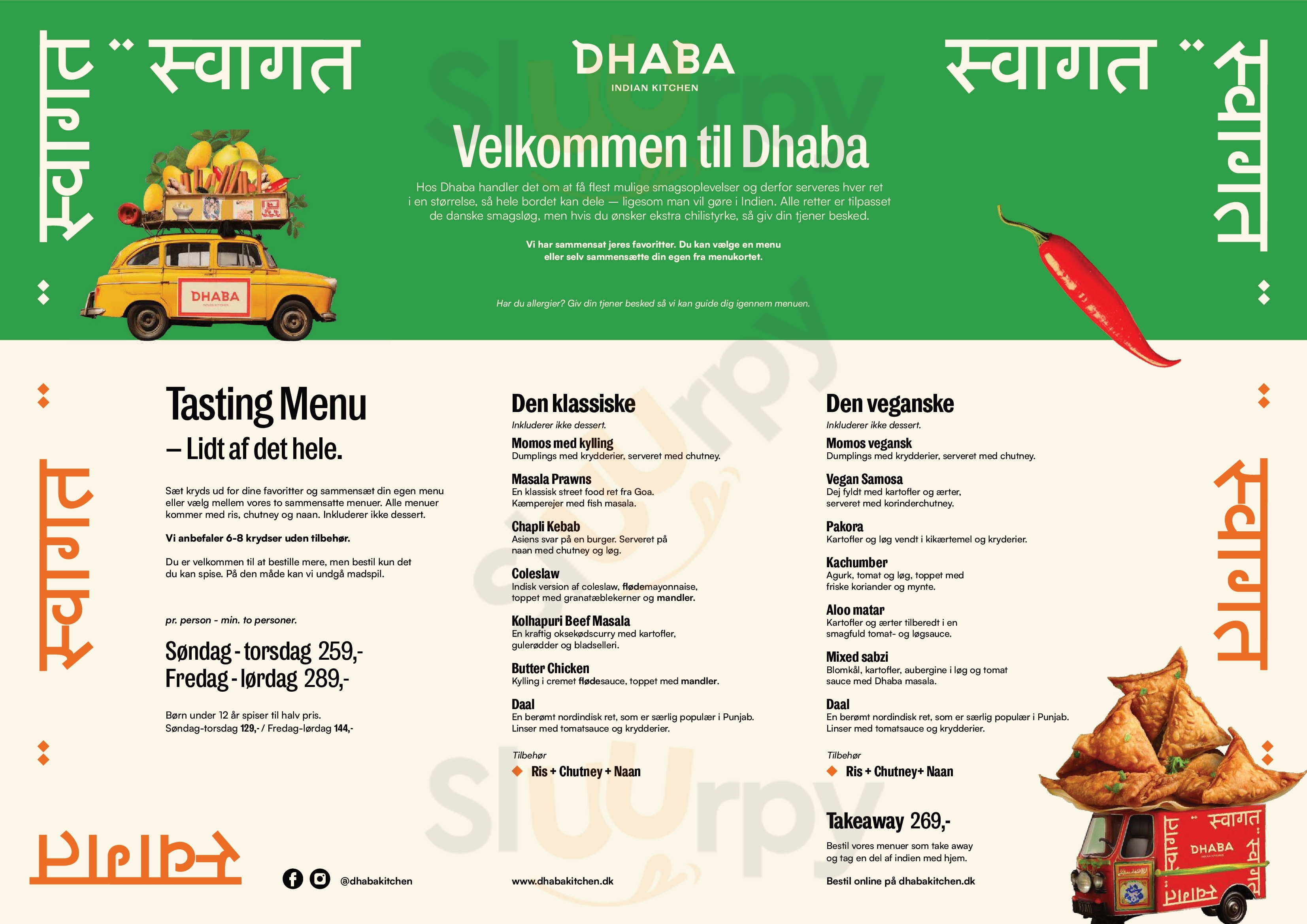 Dhaba Indian Street Food Nykøbing Falster Menu - 1