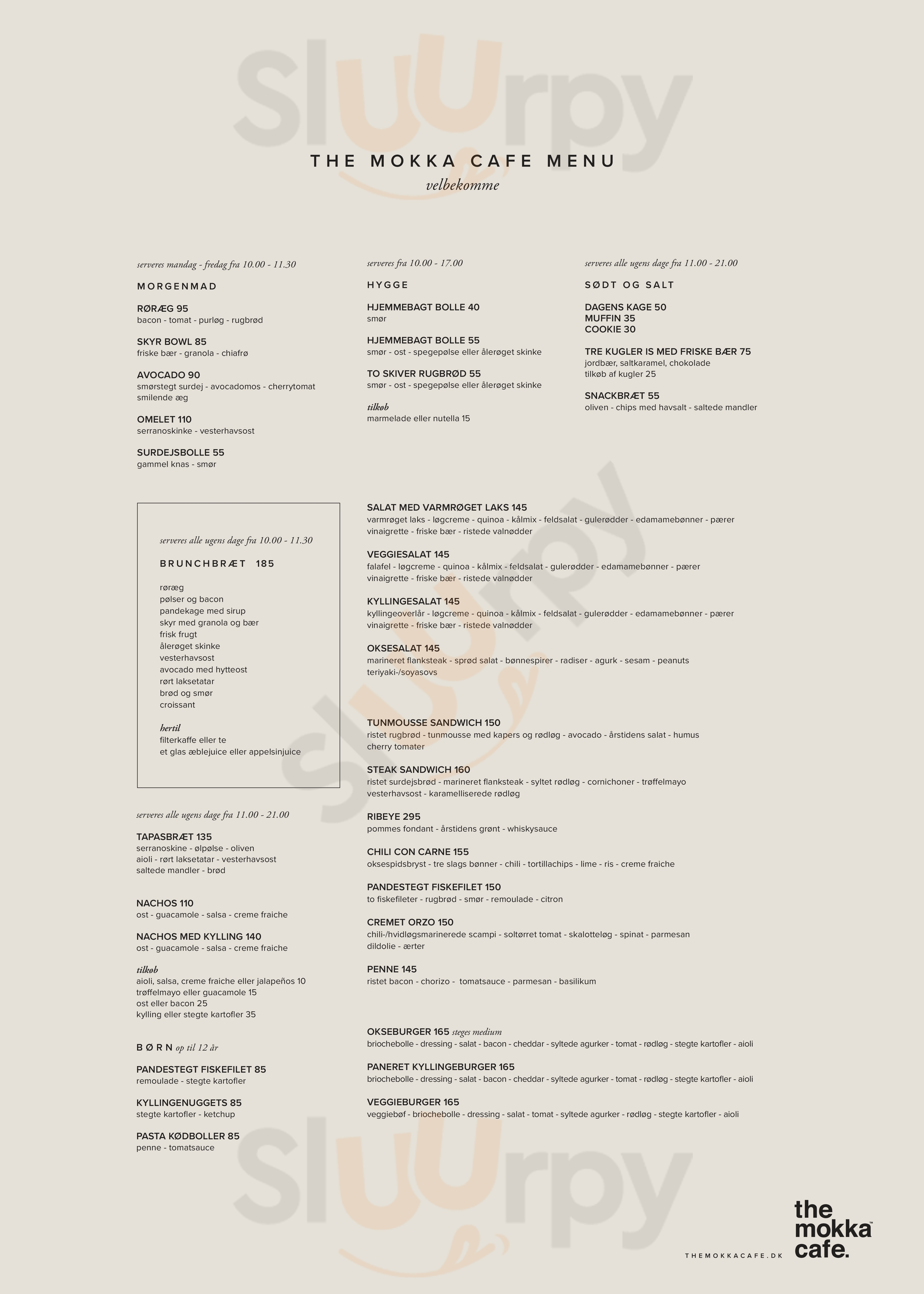 The Mokka Café Kolding Menu - 1