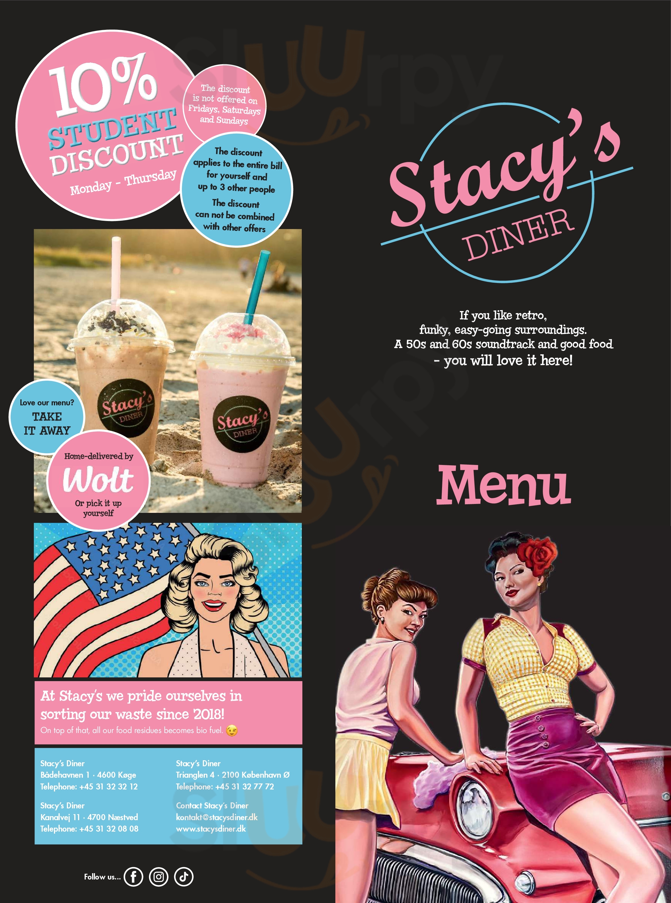 Stacy’s Diner Køge Menu - 1