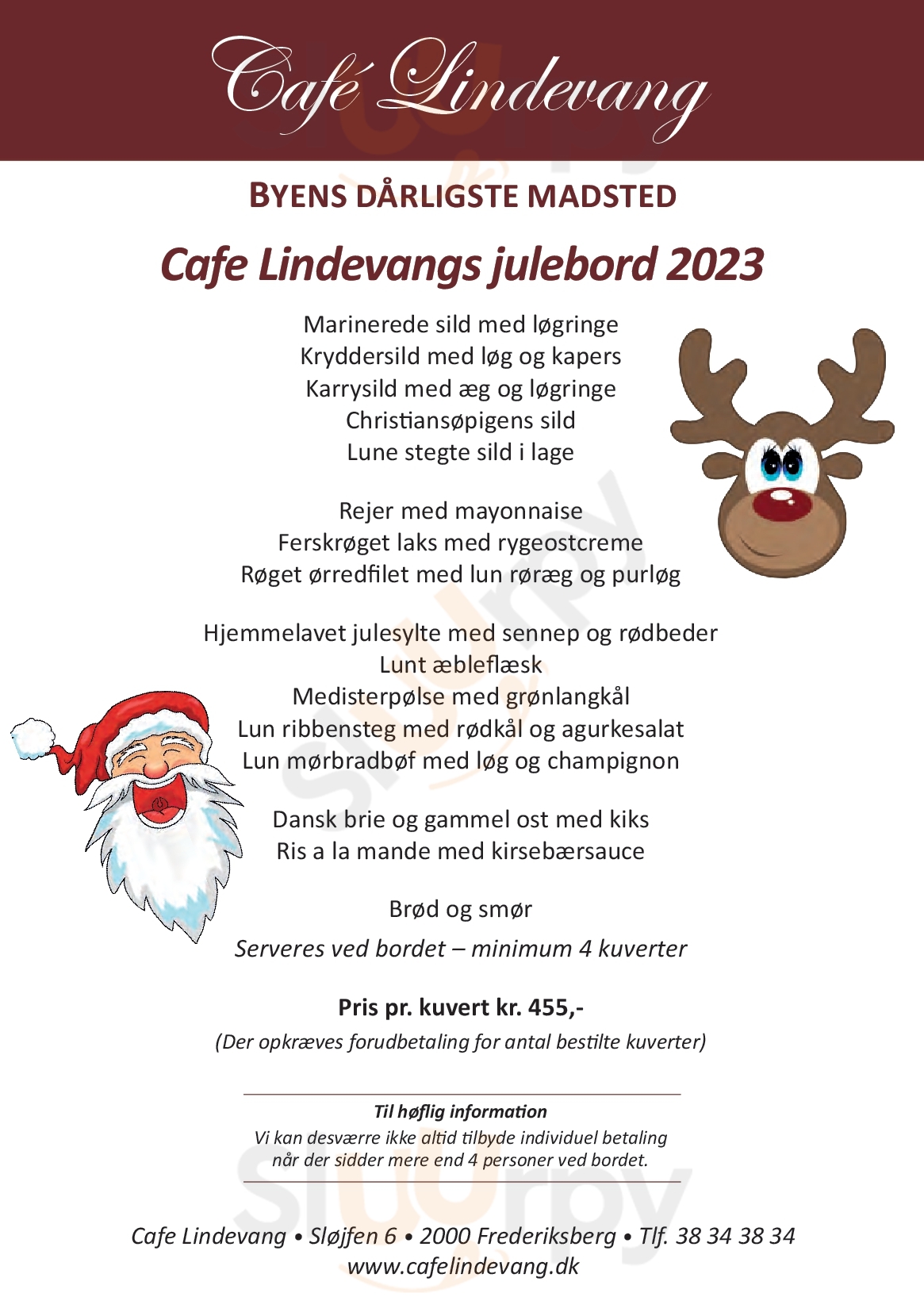 Cafe Lindevang Frederiksberg Menu - 1