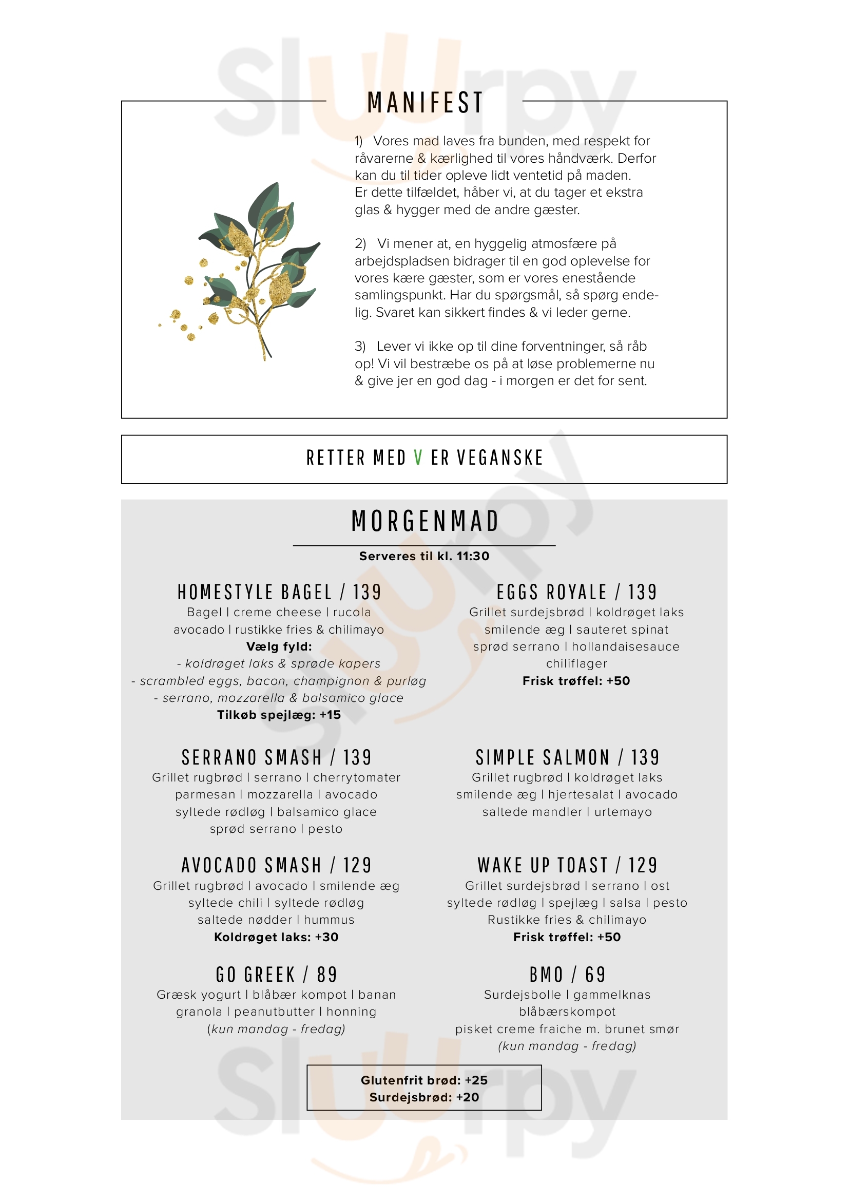 Café Baghuset Hadsund Menu - 1