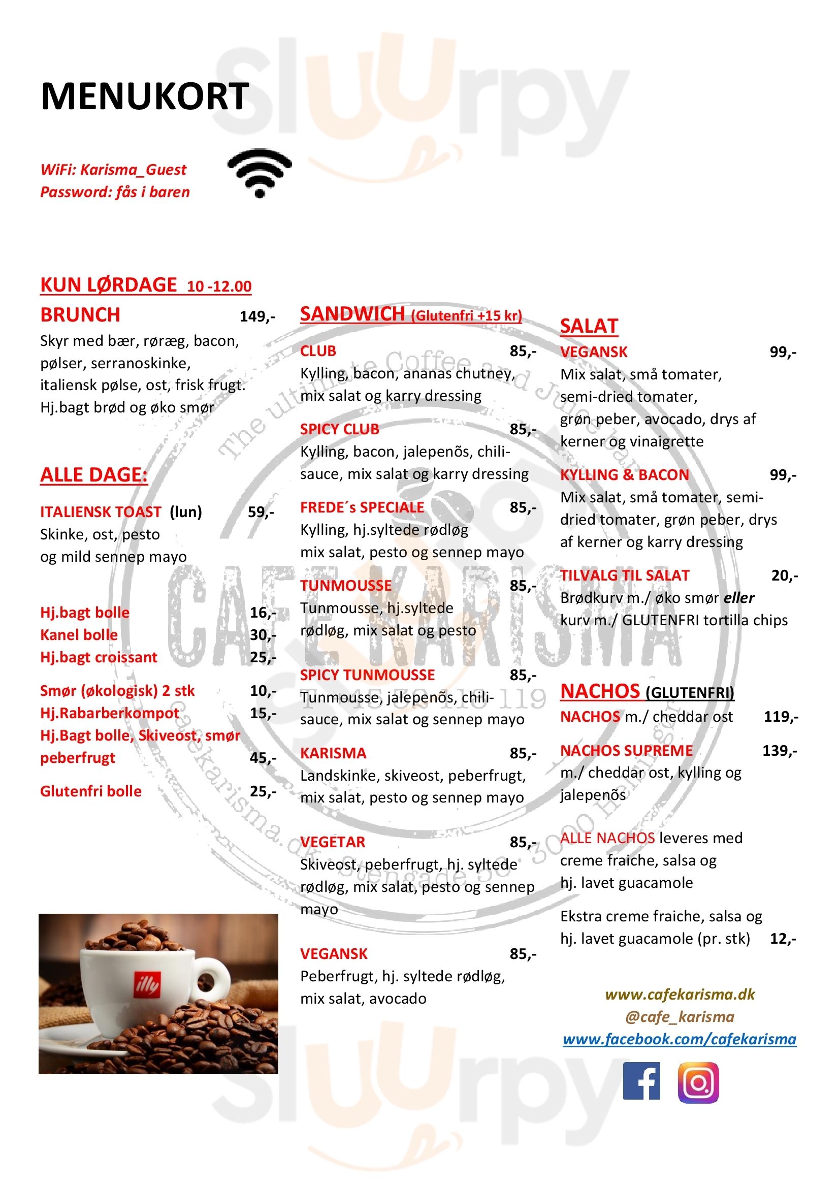 Café Karisma Helsingør Menu - 1
