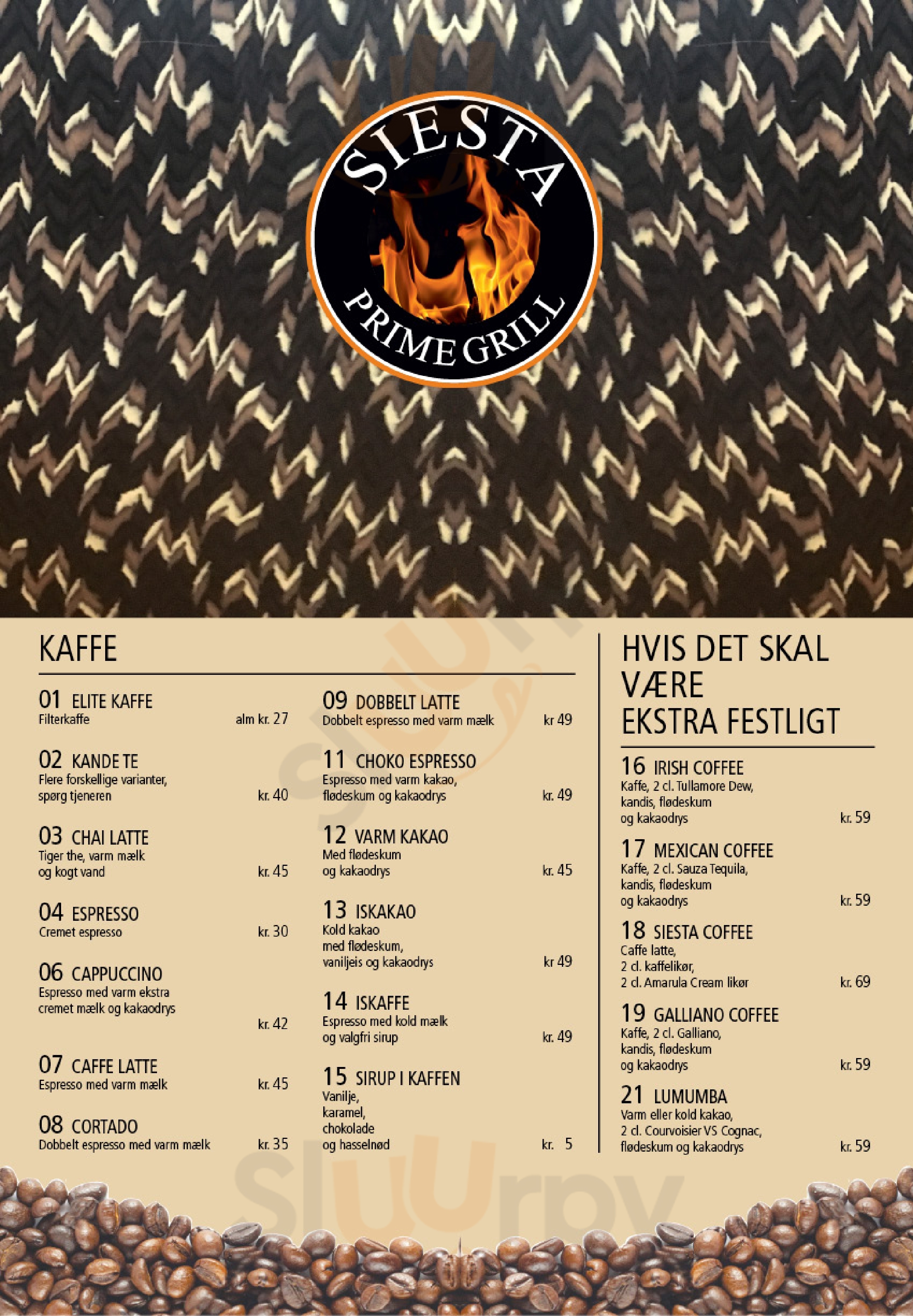 Café Siesta Køge Menu - 1