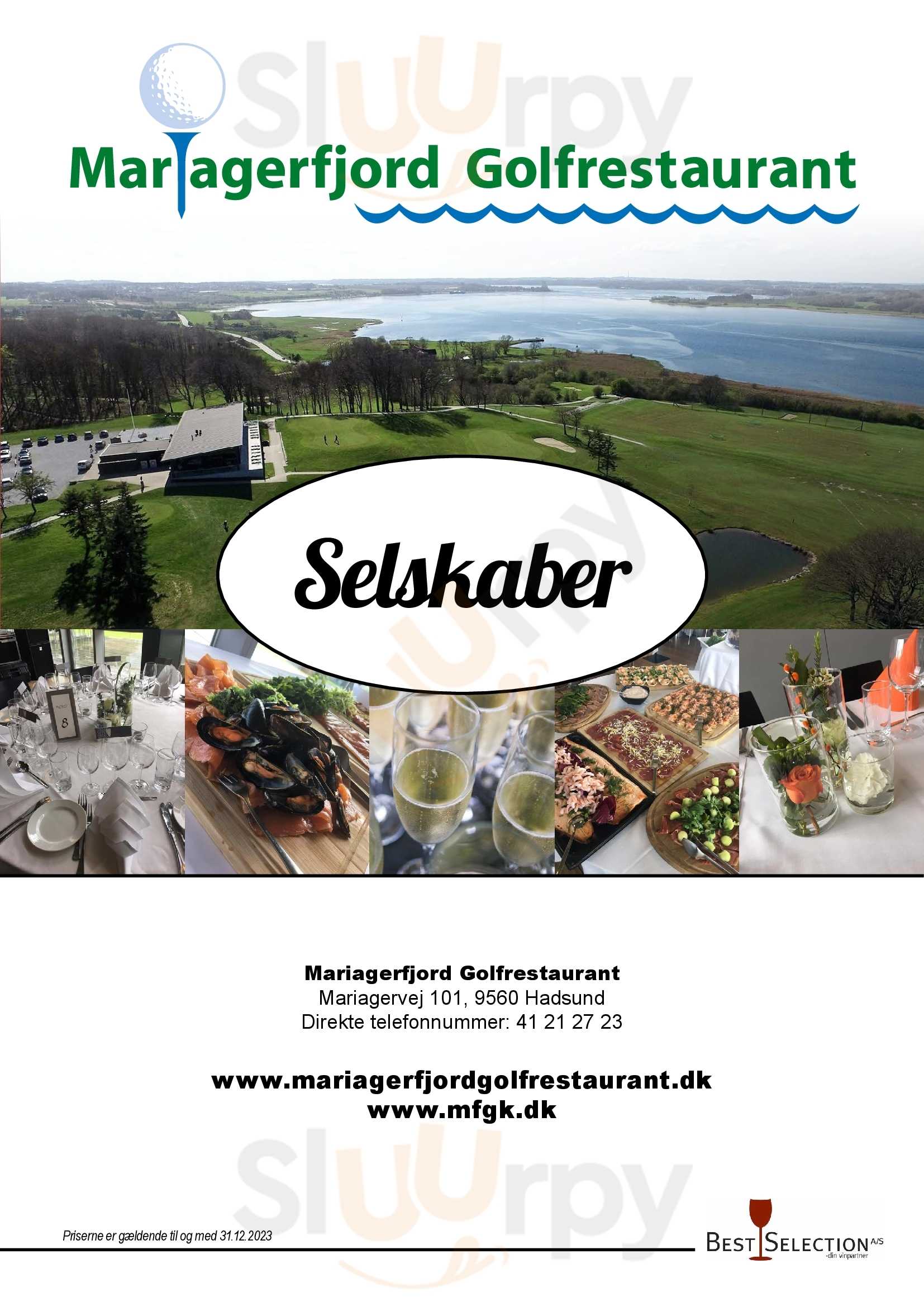 Mariagerfjord Golf Restaurant Hadsund Menu - 1