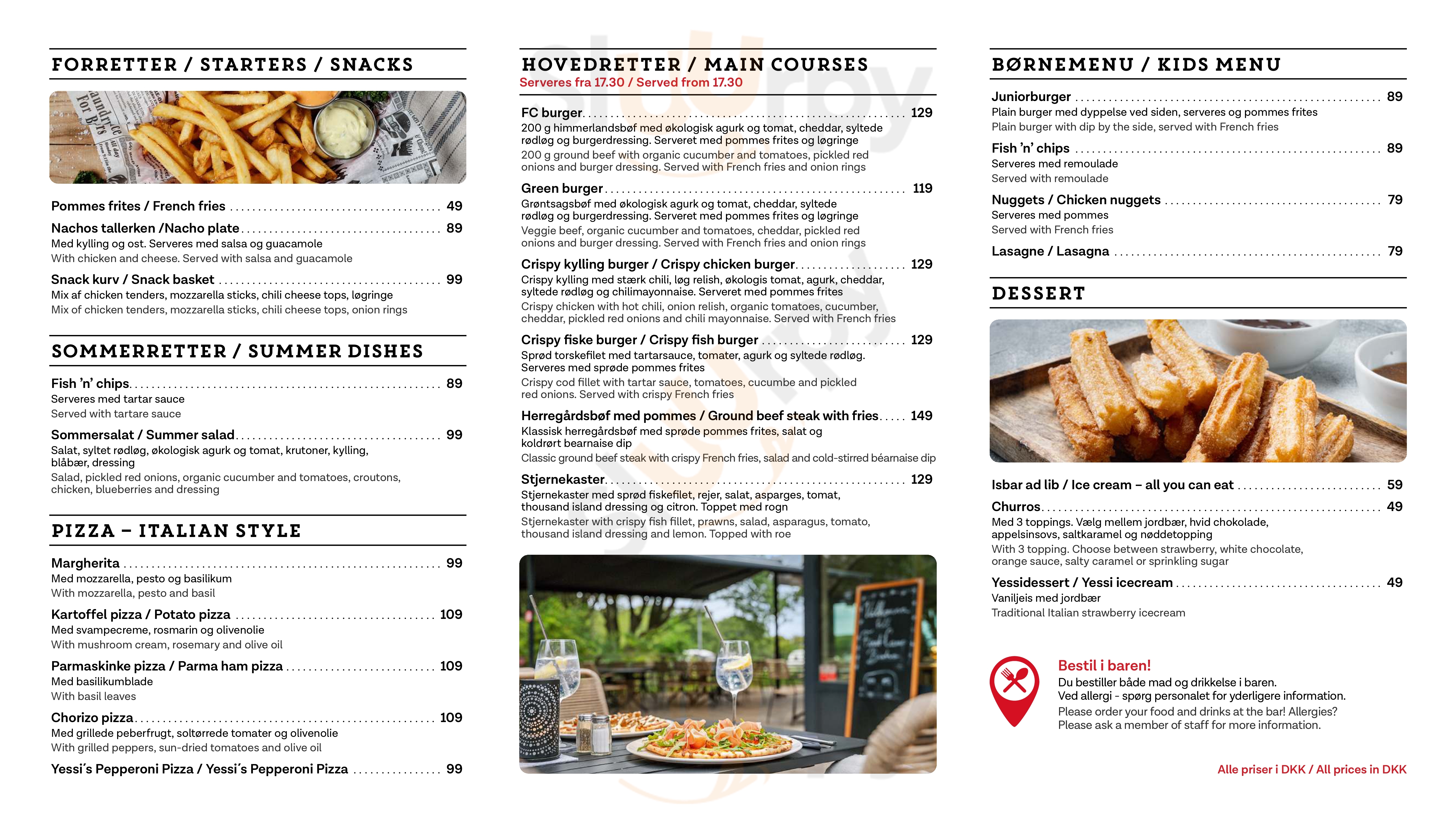 Restaurant & Café Bøjden Strand Faaborg Menu - 1