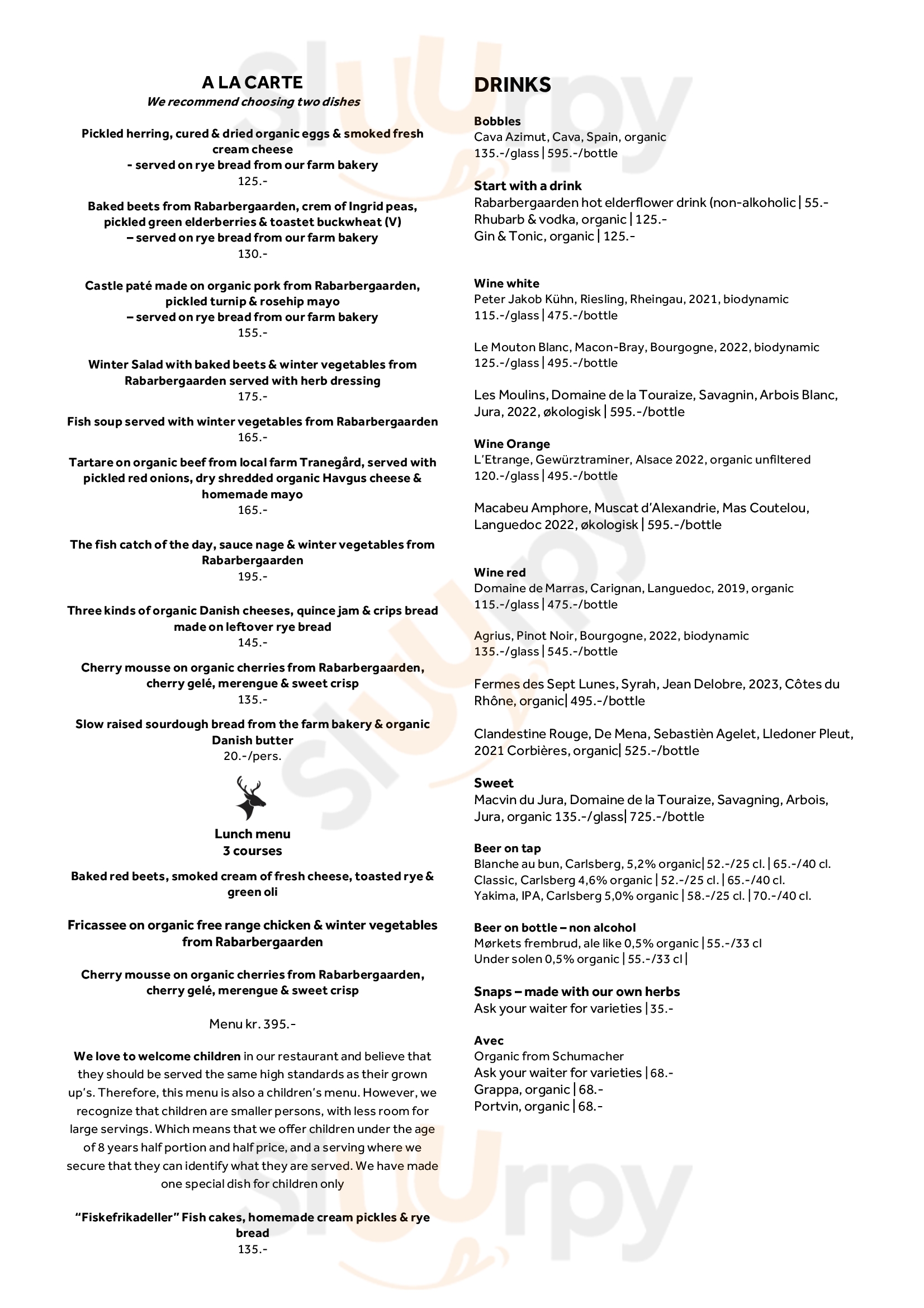 Rabarbergaarden Vejby Menu - 1