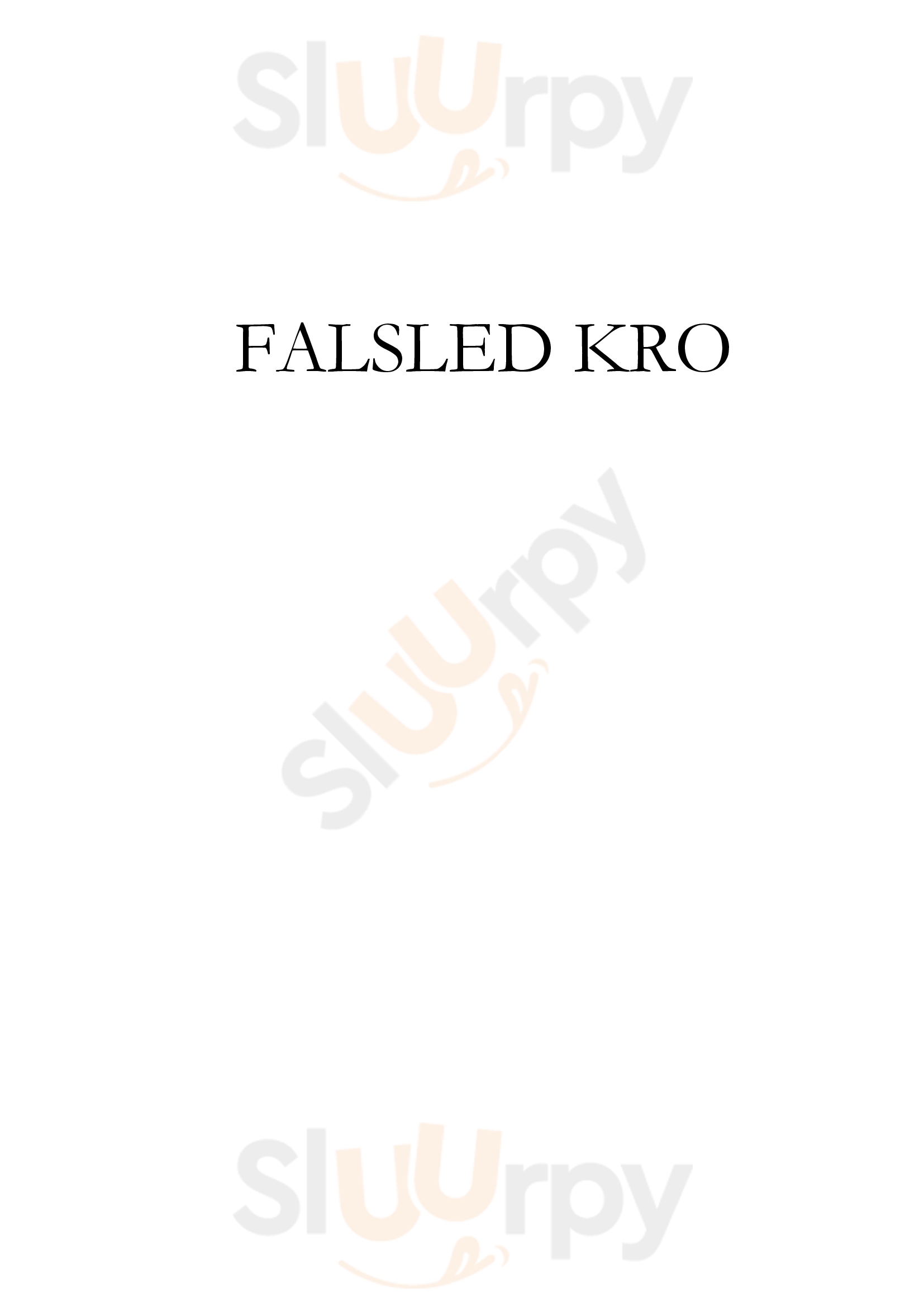 Falsled Kro Millinge Menu - 1