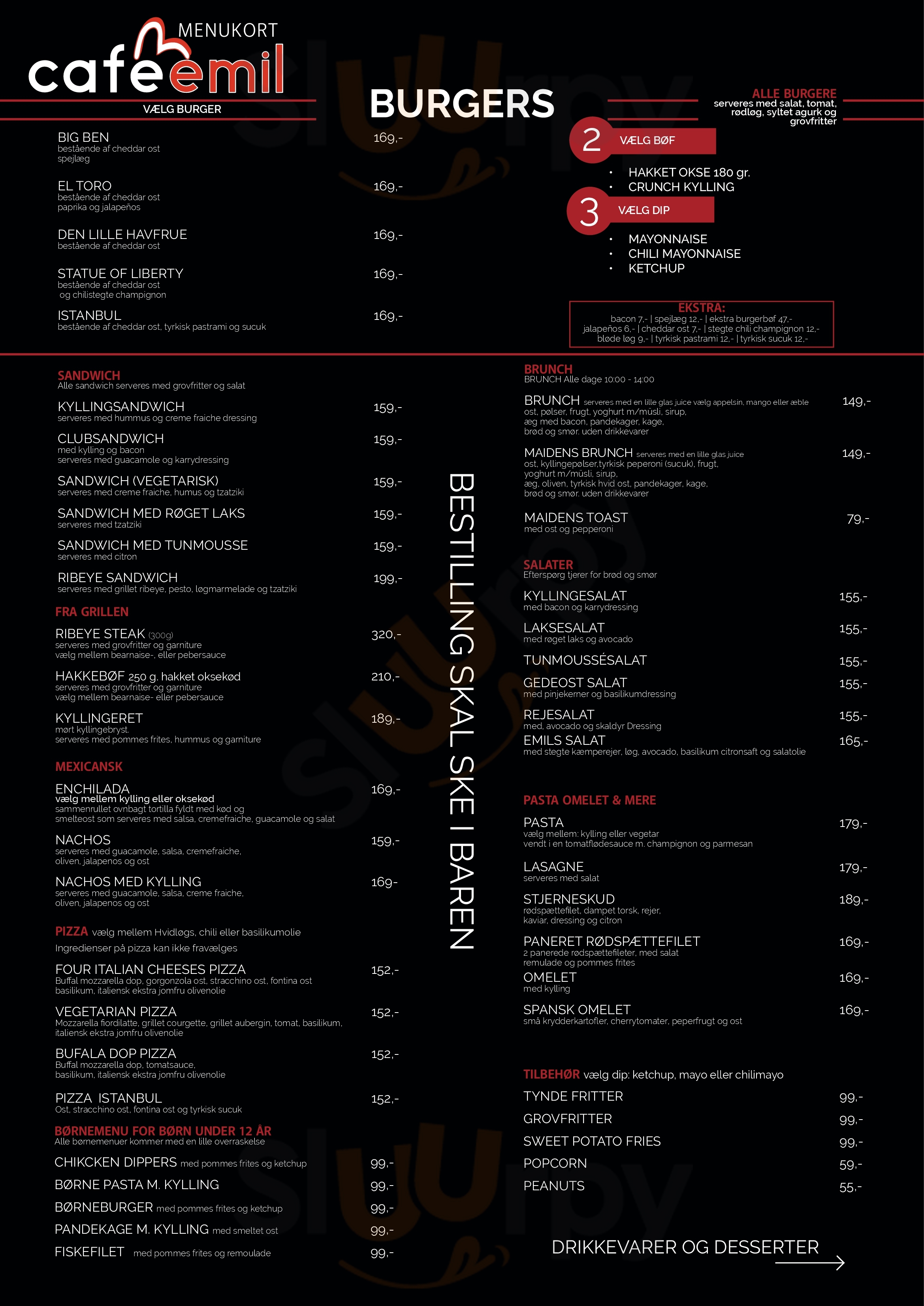 Café Emil Valby Menu - 1