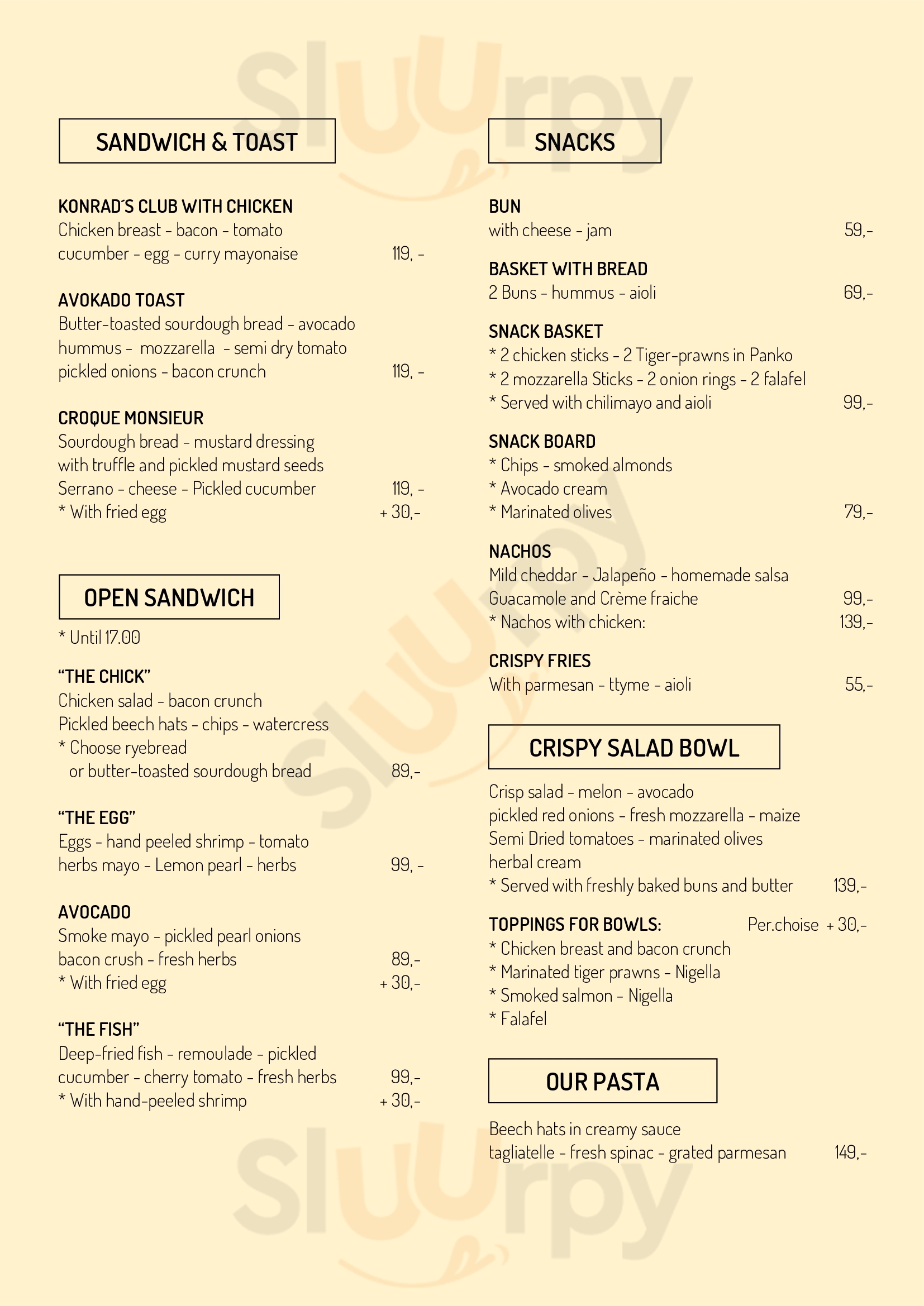 Café Konrad Randers Menu - 1