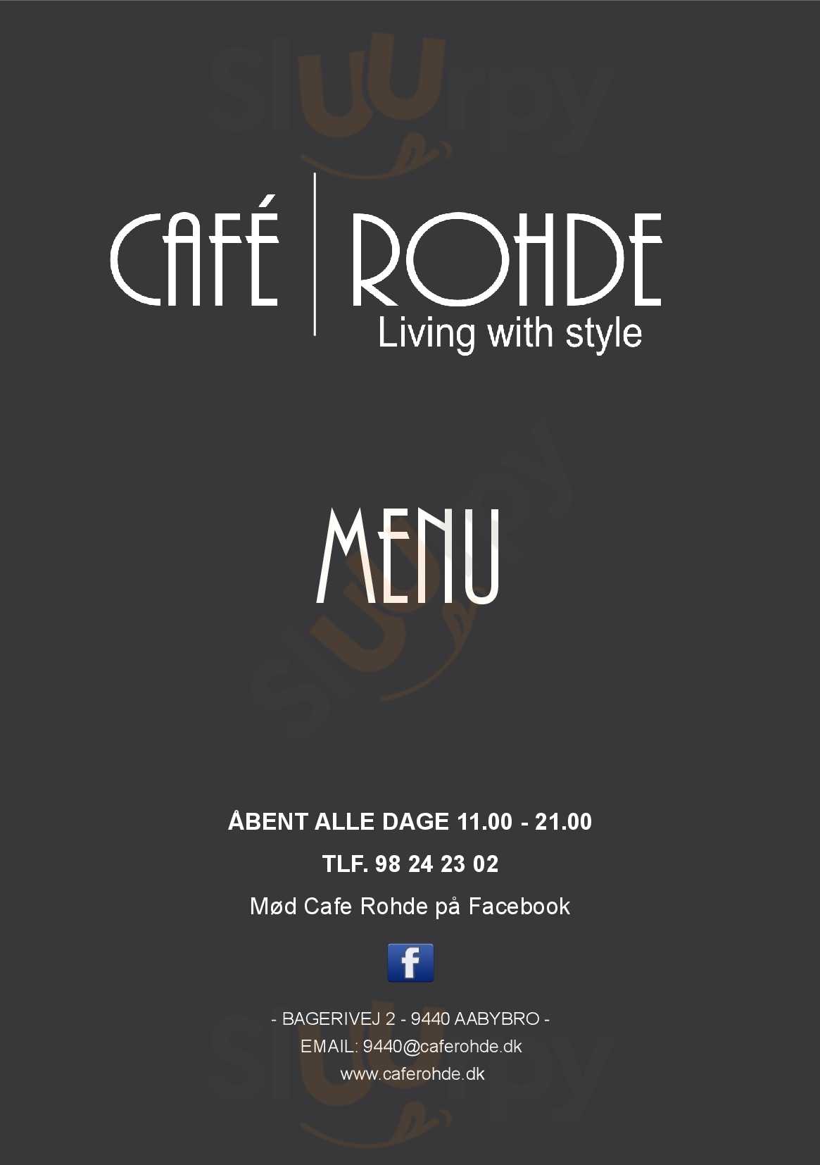 Cafe Rohde Aabybro Menu - 1
