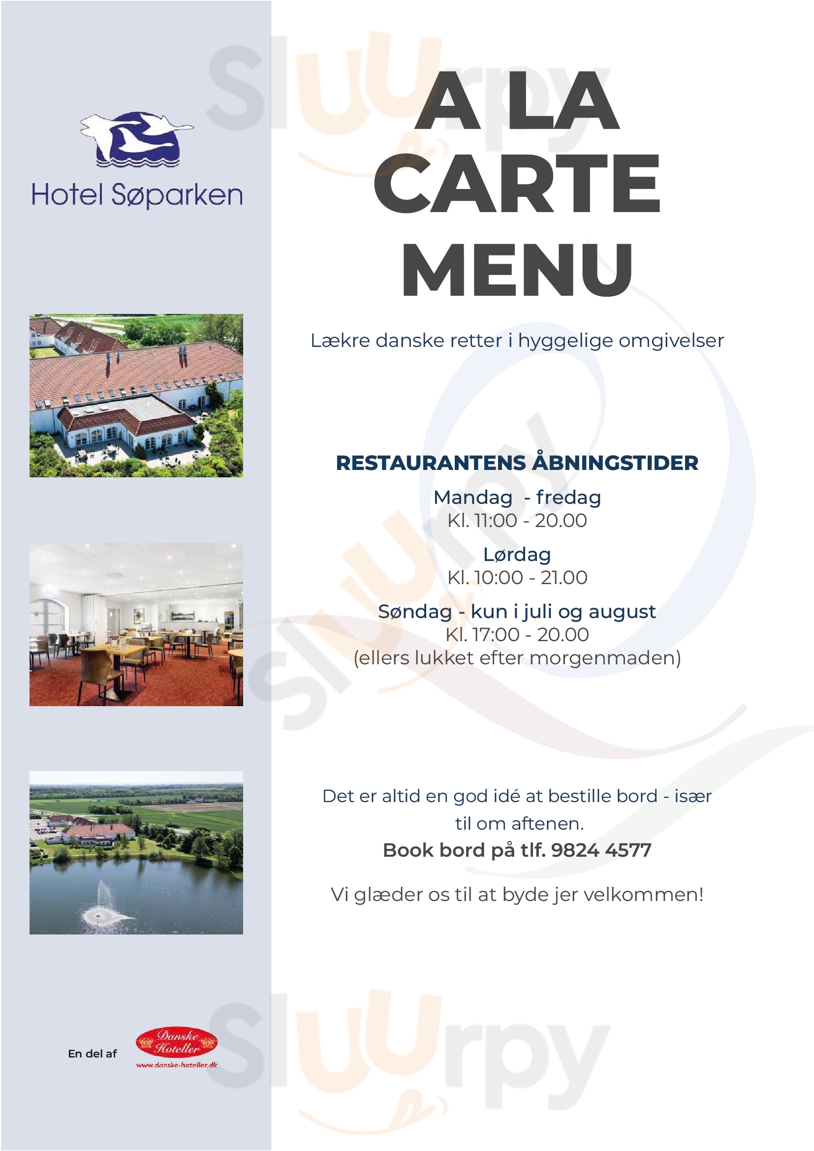 Hotel Søparken Restaurant Aabybro Menu - 1