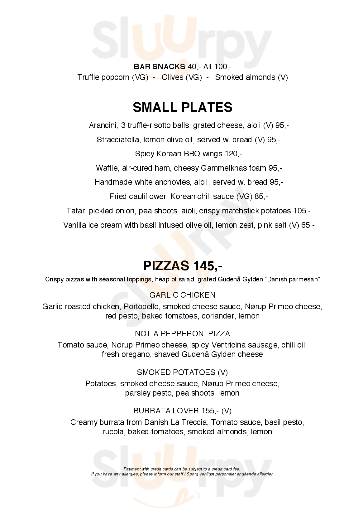 Neighbourhood København Menu - 1