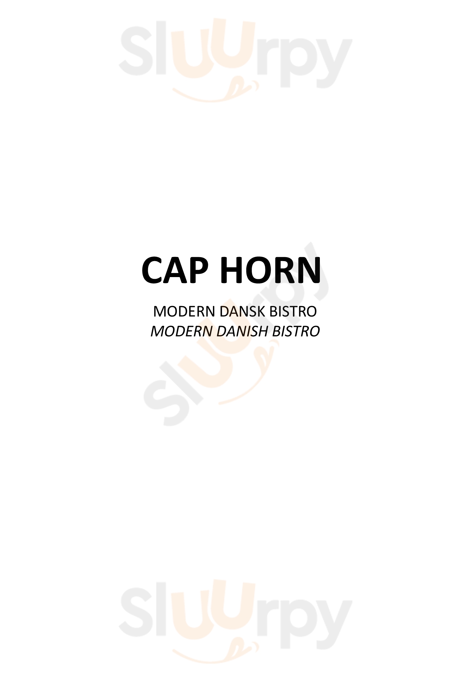 Cap Horn København Menu - 1